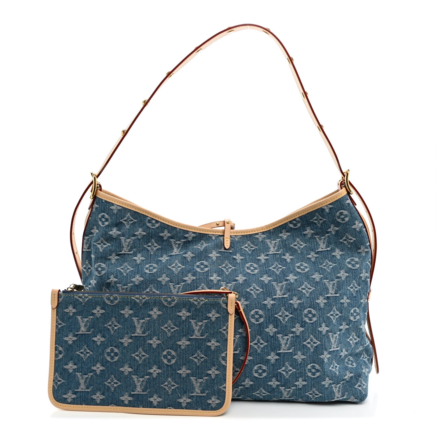 Monogram Denim CarryAll MM Blue — view 3