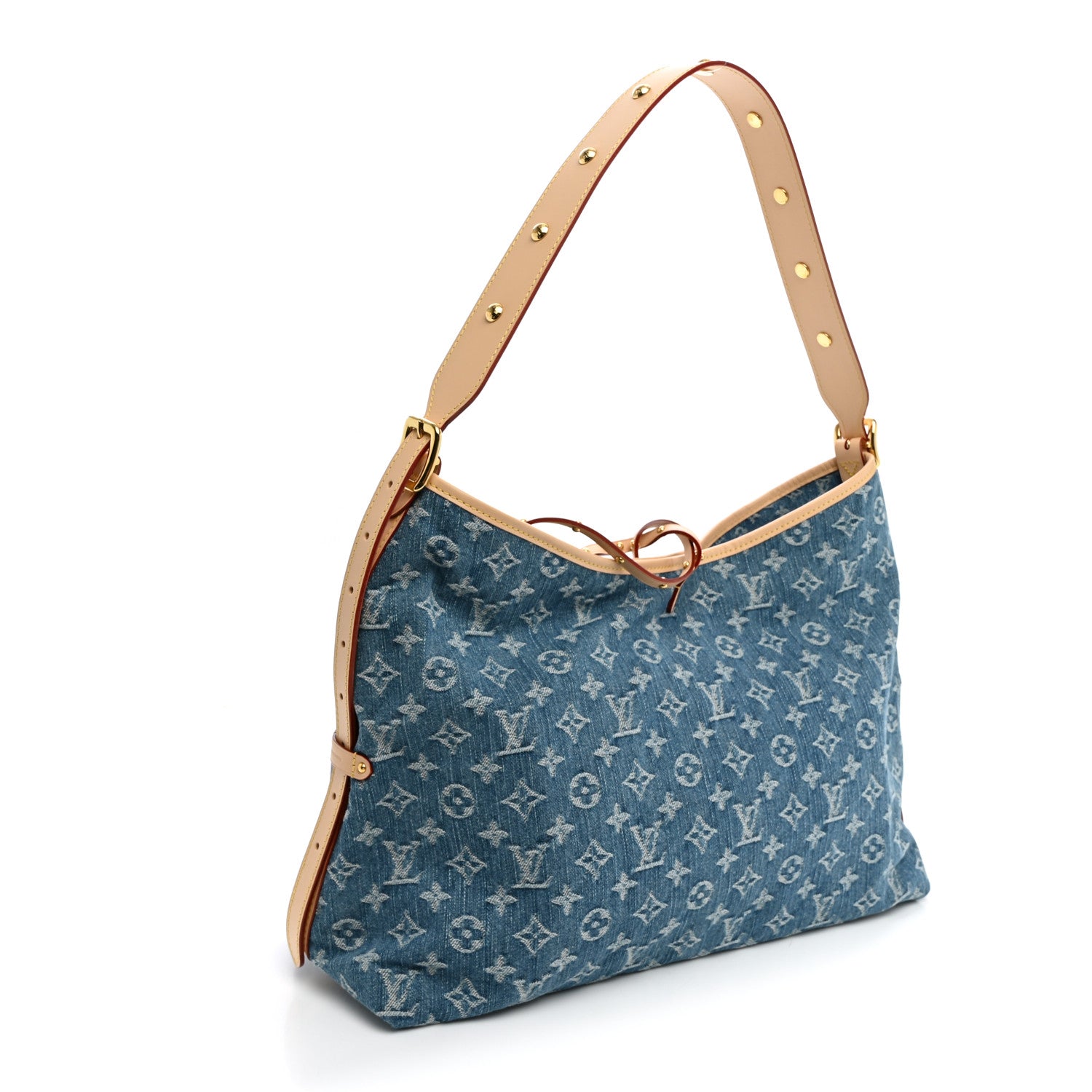 Monogram Denim CarryAll MM Blue — view 4