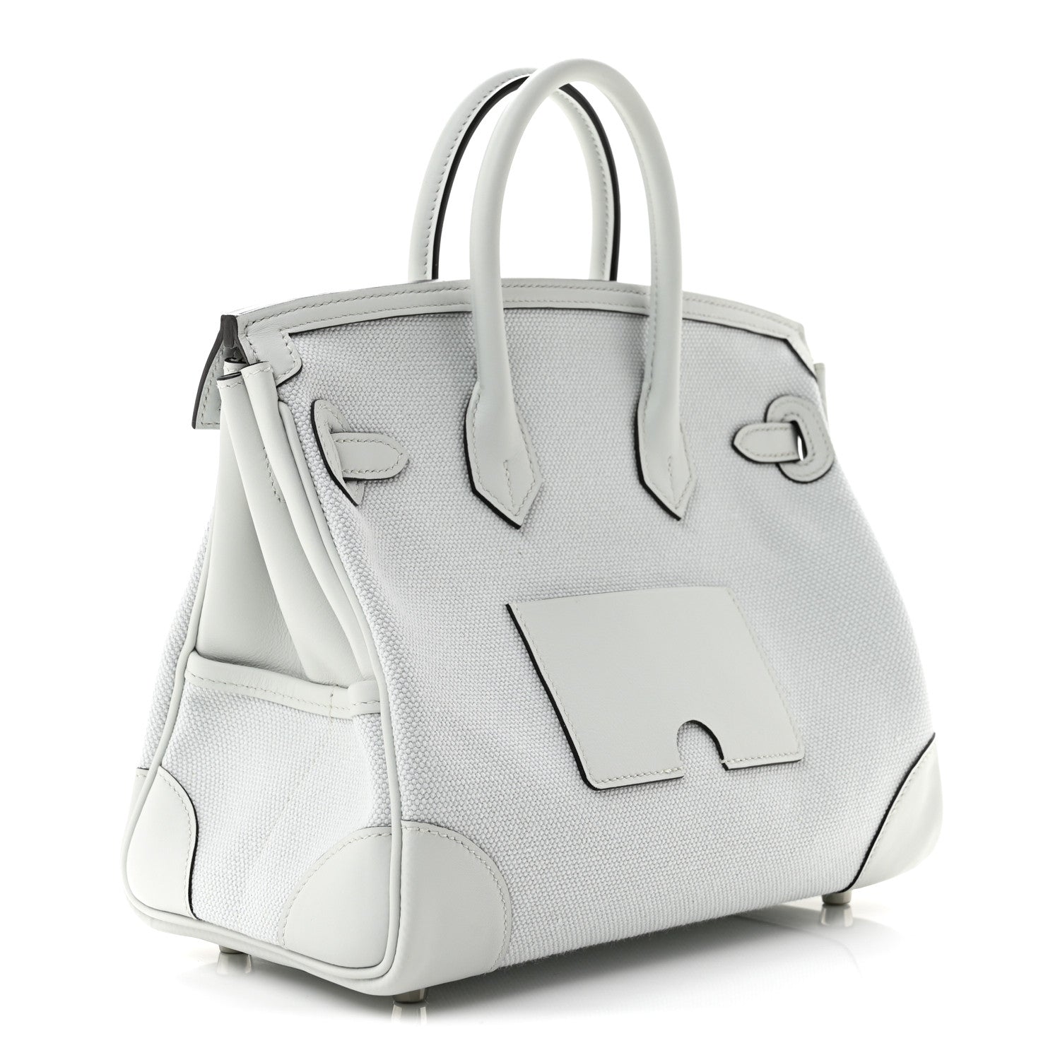Toile Goeland Swift Cargo Birkin 25 Gris Platine — view 3