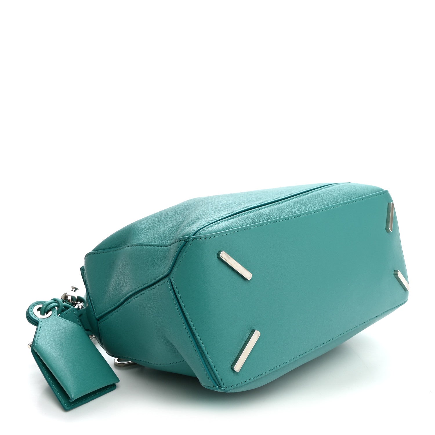 Nappa Lambskin Small Featherlight Puzzle Bag Aquamarine — view 4