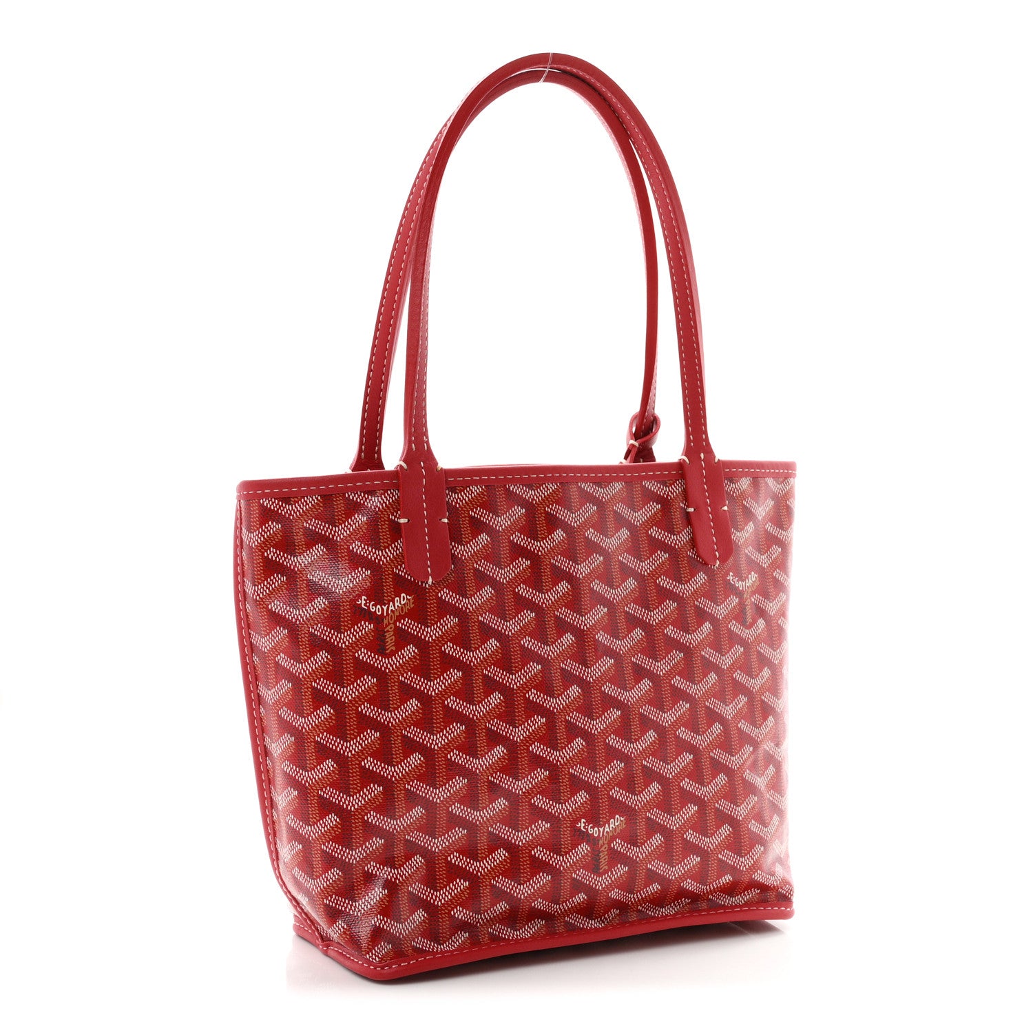 Goyardine Reversible Mini Anjou Red — view 5