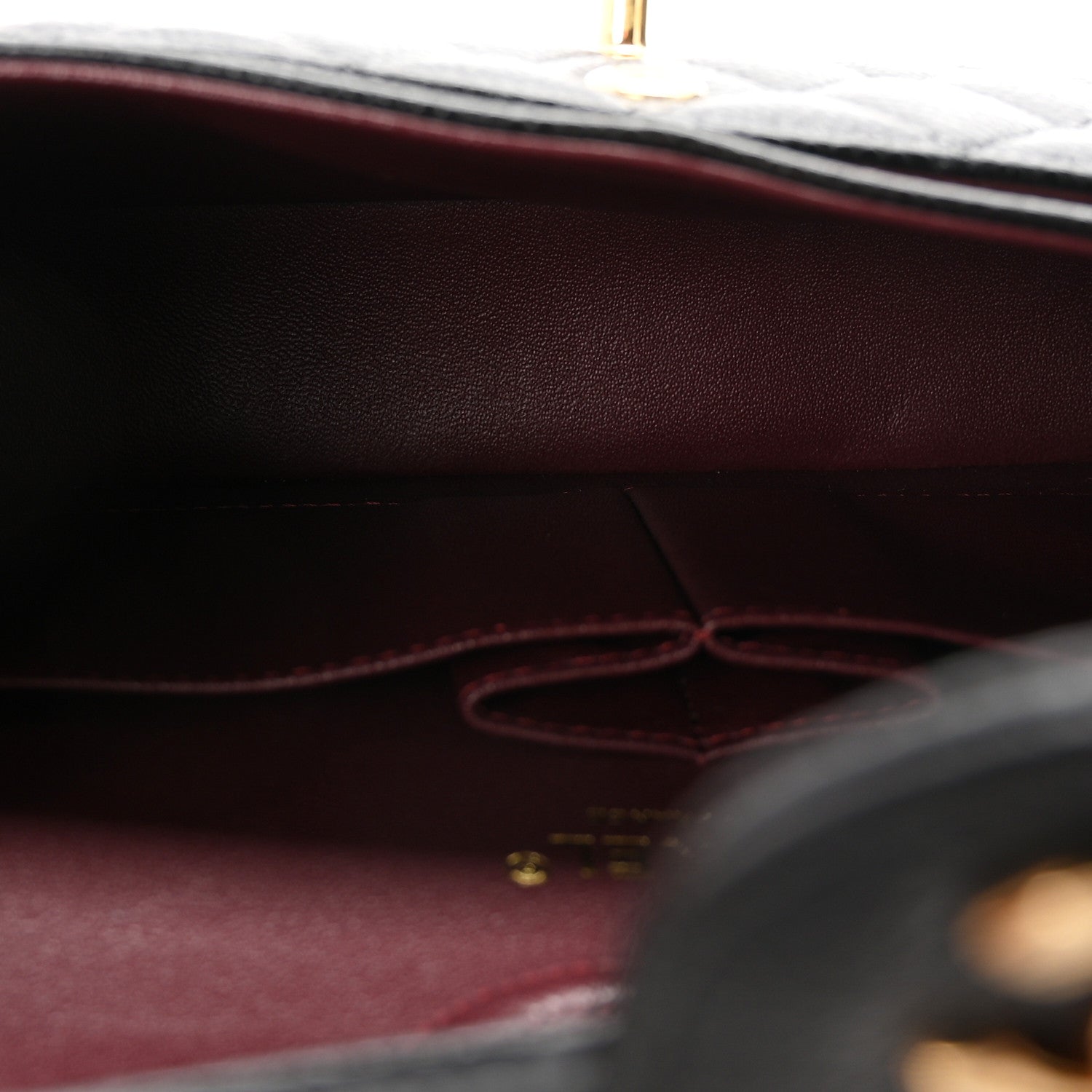 Caviar Quilted Small Double Flap Black — view 5