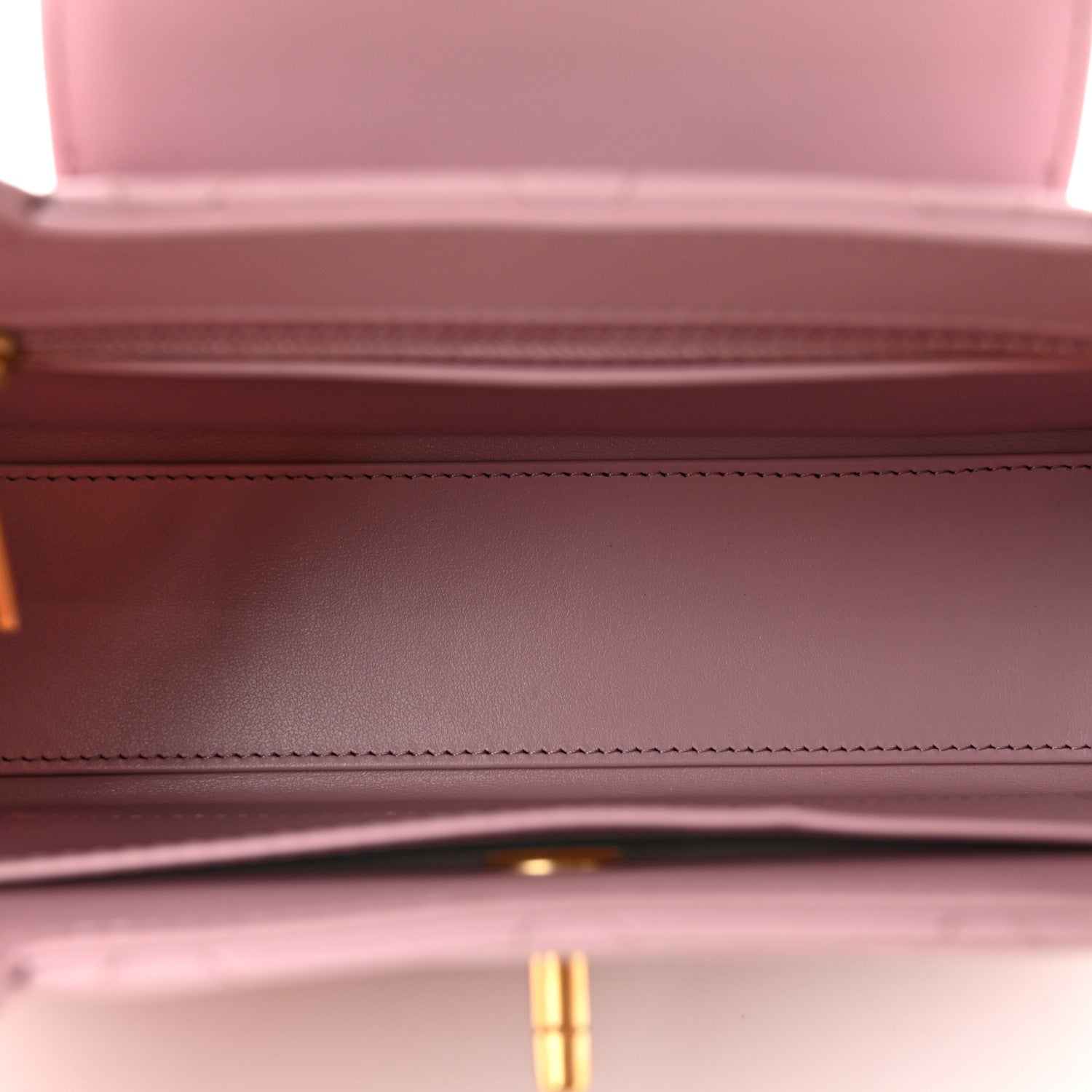 Shiny Aged Calfskin Quilted Nano Kelly Shopper Pink — view 5