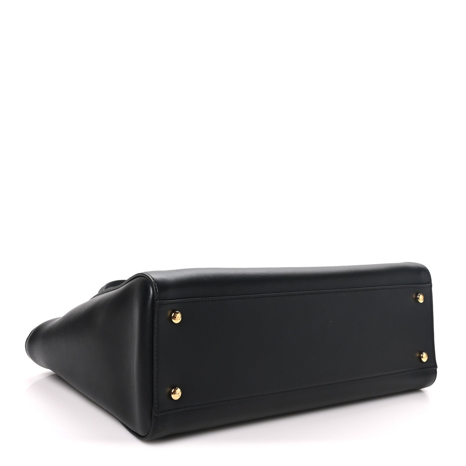 Calfskin Archetype Small Shopping Tote Black — view 4