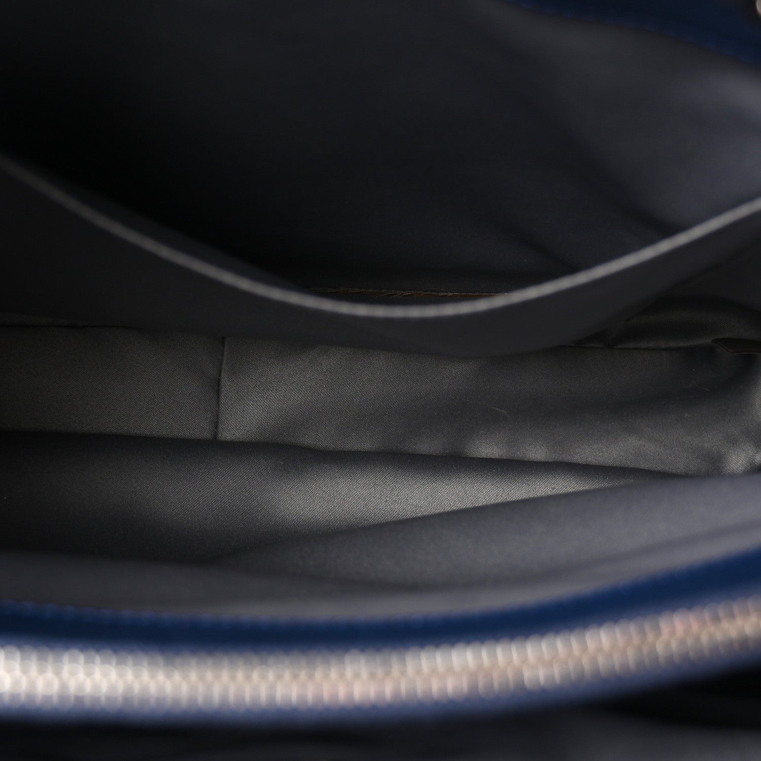 Caviar Quilted Grand Shopping Tote GST Dark Navy Blue — view 5