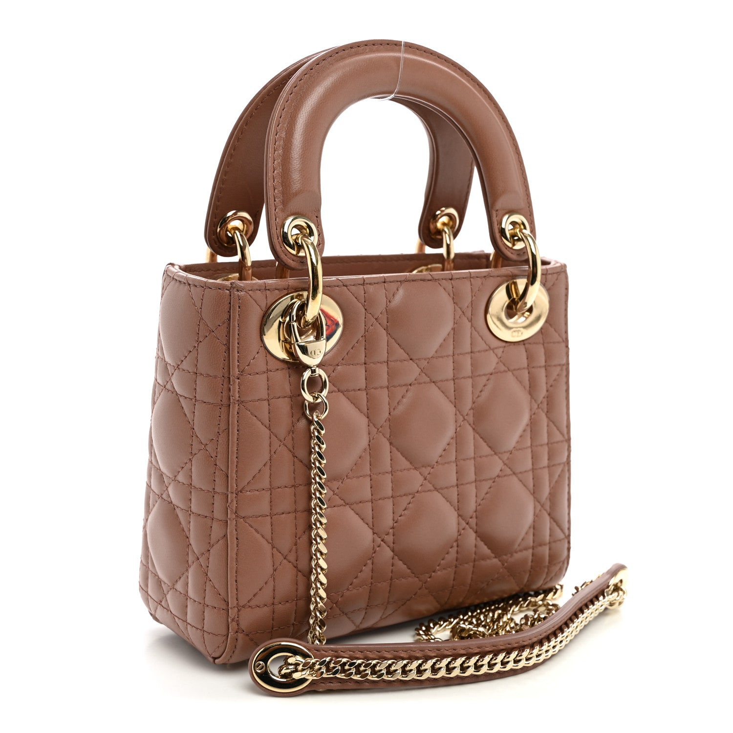 Lambskin Cannage Mini Lady Dior Fard — view 3