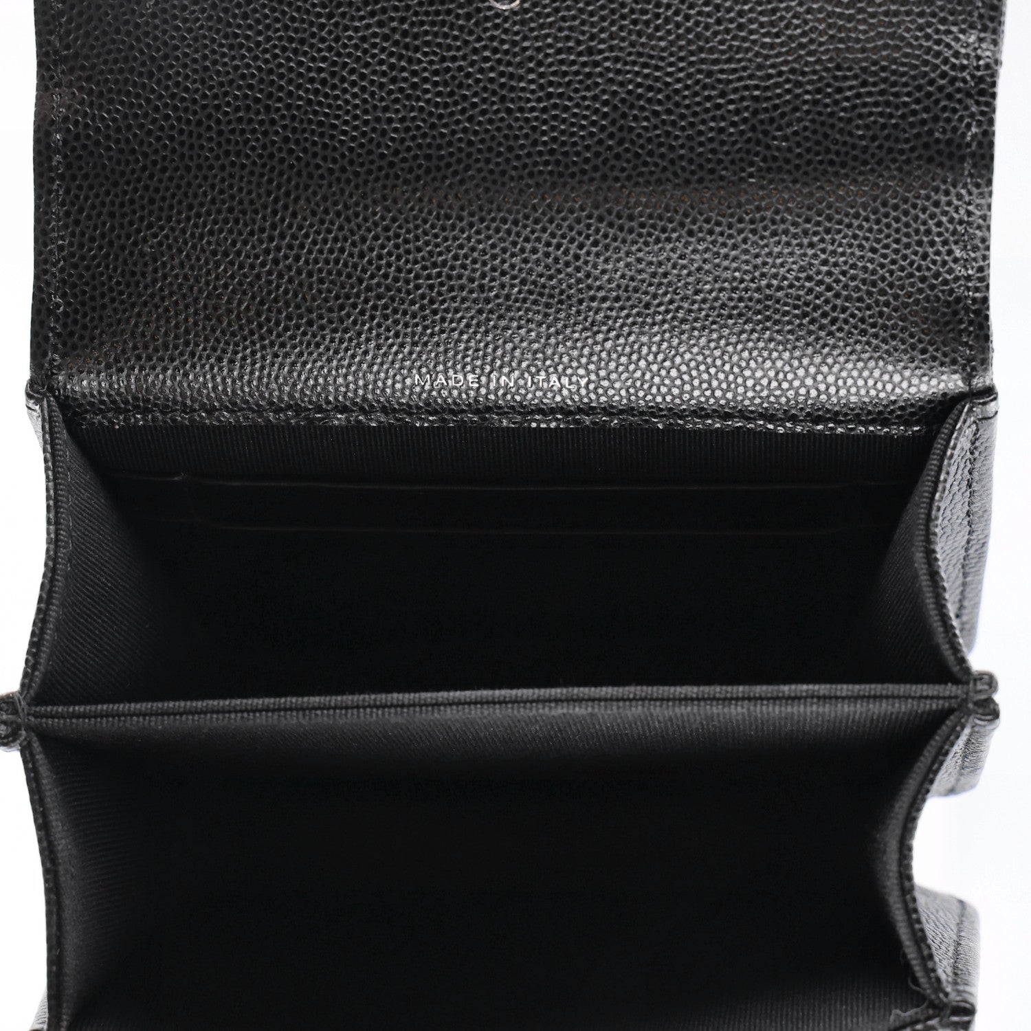 Caviar Quilted Pick Me Up Clutch With Chain Black — view 5