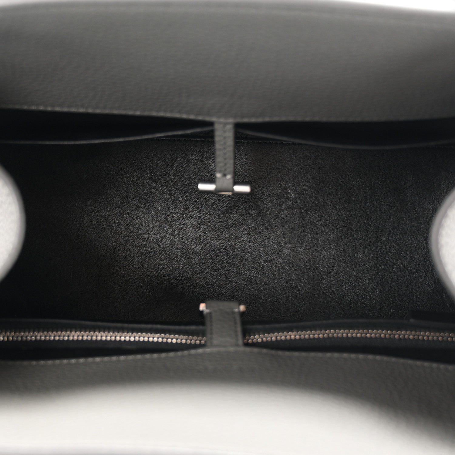 Matte Grained Calfskin Margaux Shoulder 12 Timouse Grey — view 5
