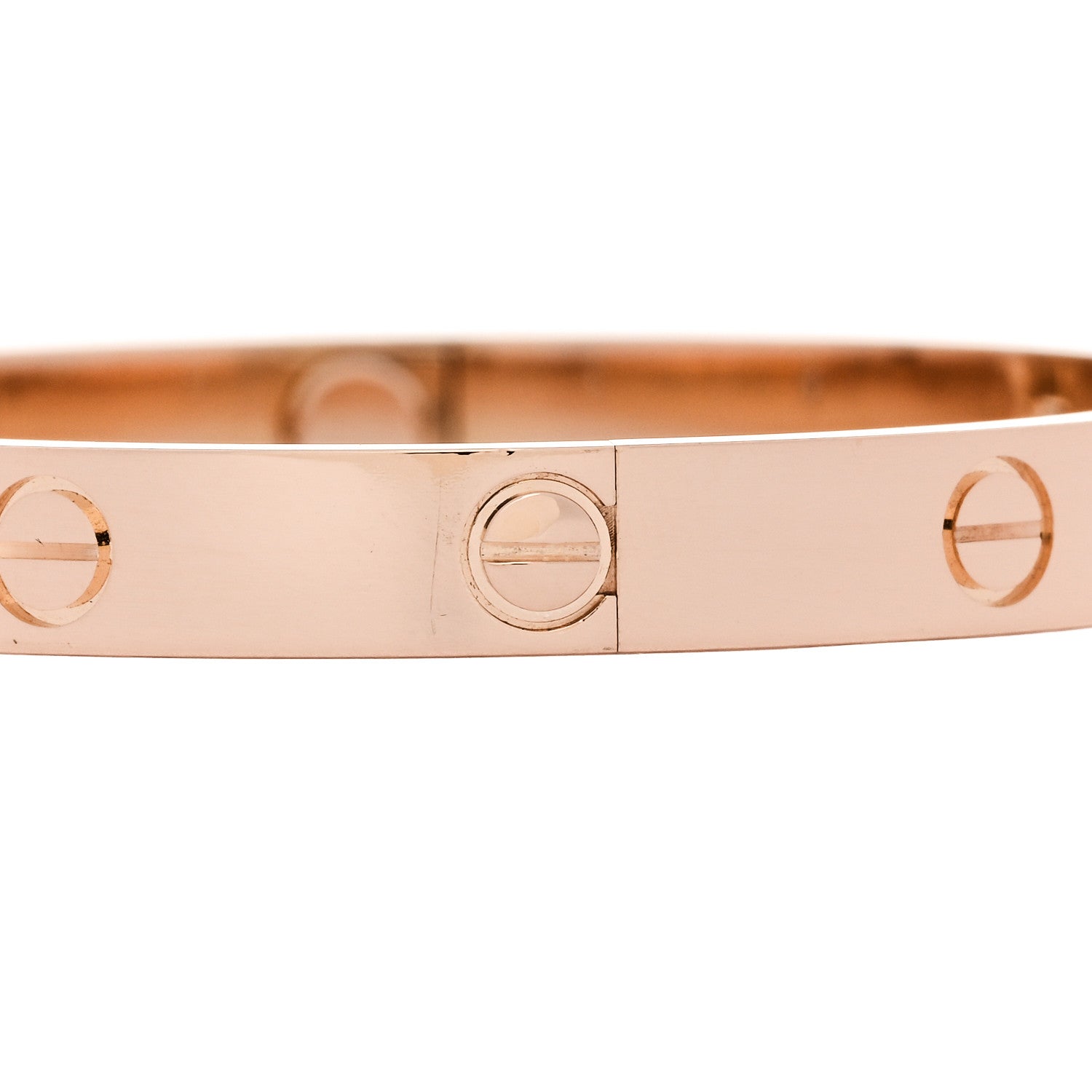 18K Pink Gold 4 Diamond LOVE Bracelet 17 — view 5