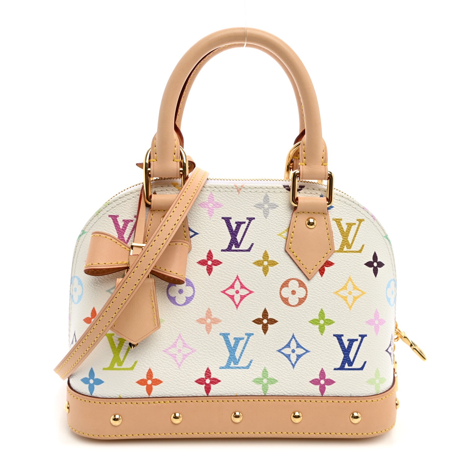 LV x TM Monogram Multicolor Alma BB White
