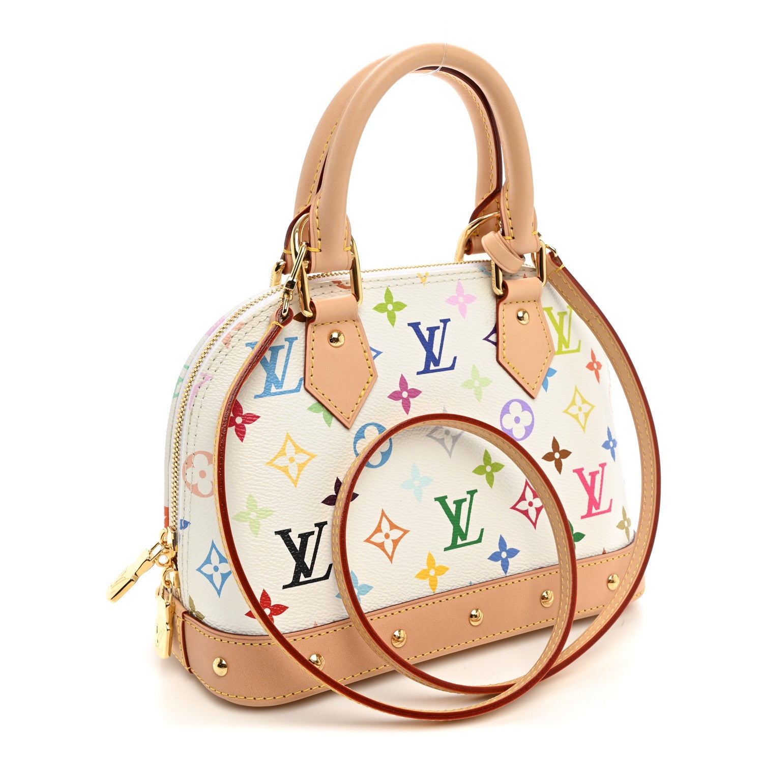 LV x TM Monogram Multicolor Alma BB White — view 3