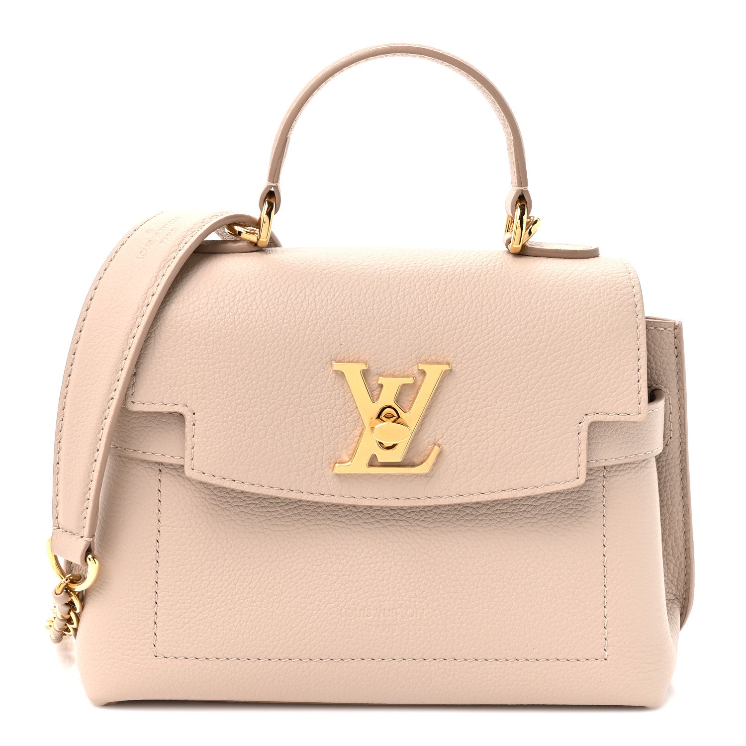 Soft Calfskin Mini Lockme Ever Greige