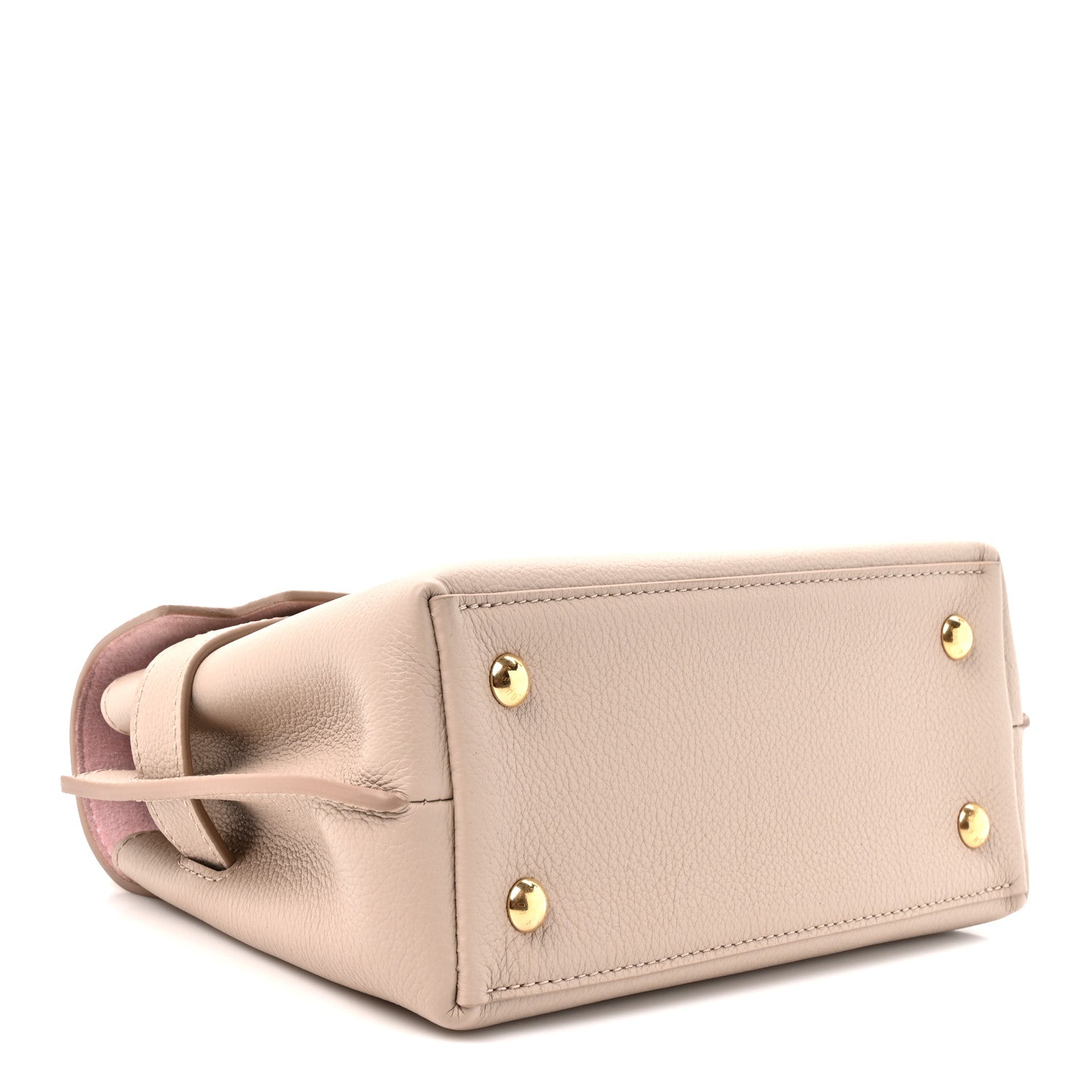 Soft Calfskin Mini Lockme Ever Greige — view 4
