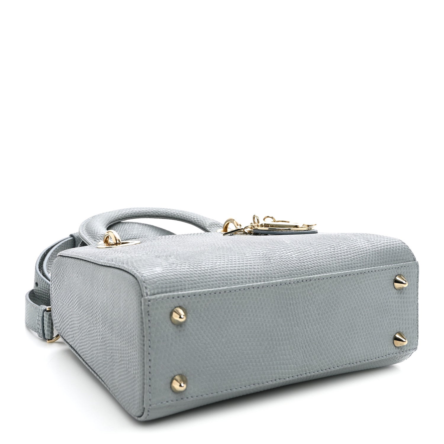 Lizard Small Lady Dior Cloud Blue — view 4