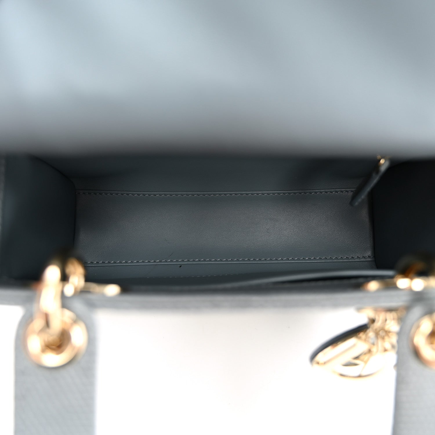 Lizard Small Lady Dior Cloud Blue — view 5
