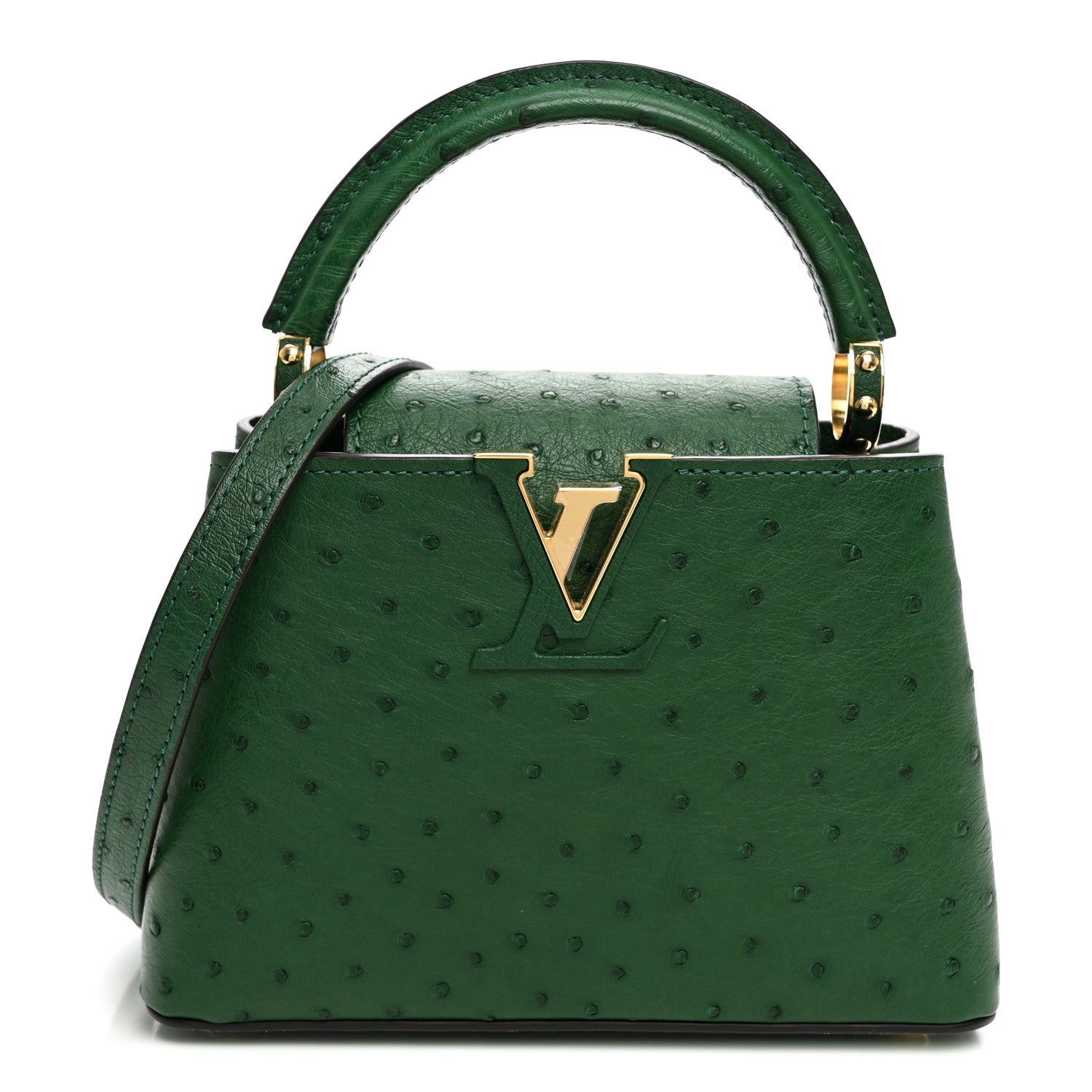 Ostrich Capucines Mini Mint