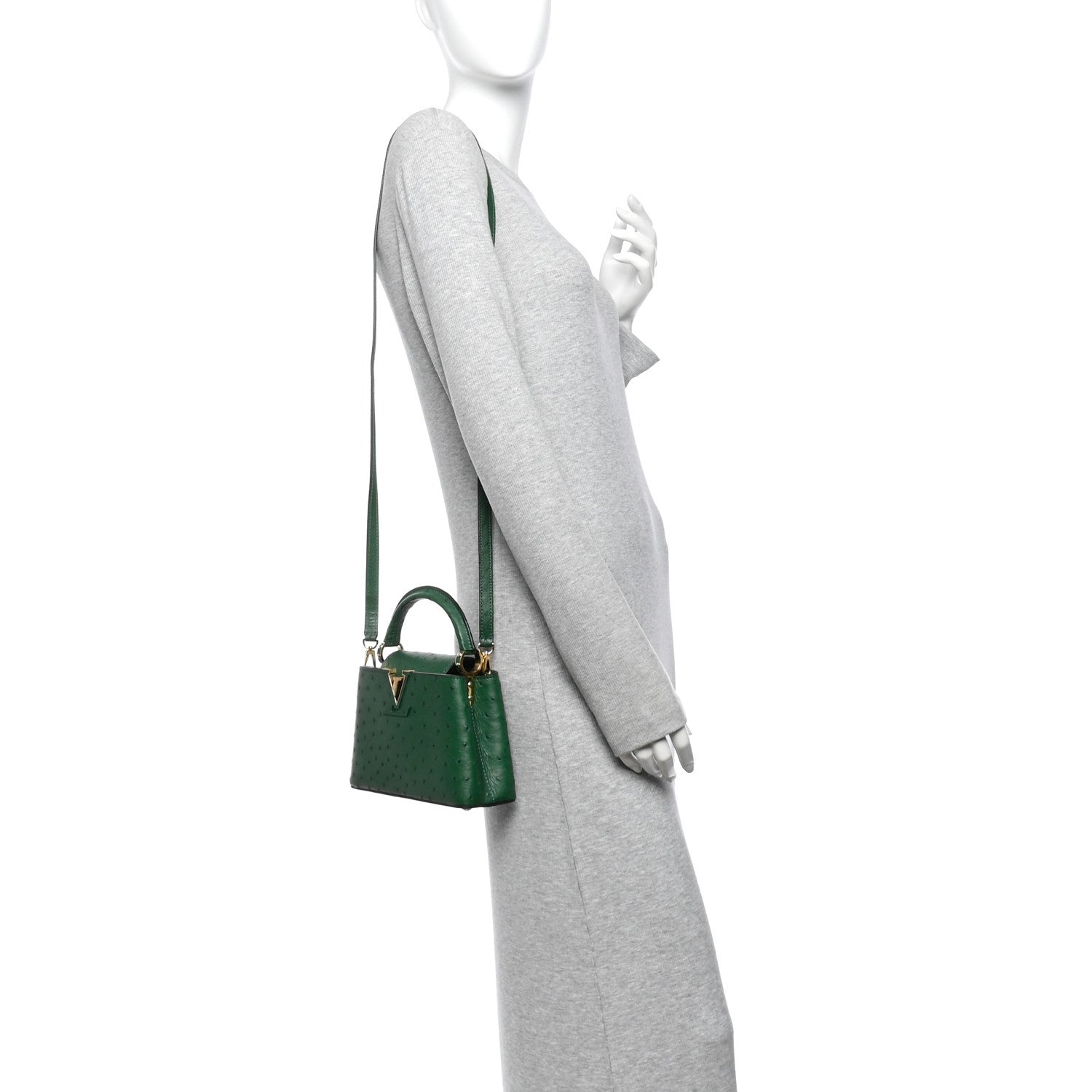 Ostrich Capucines Mini Mint — view 2