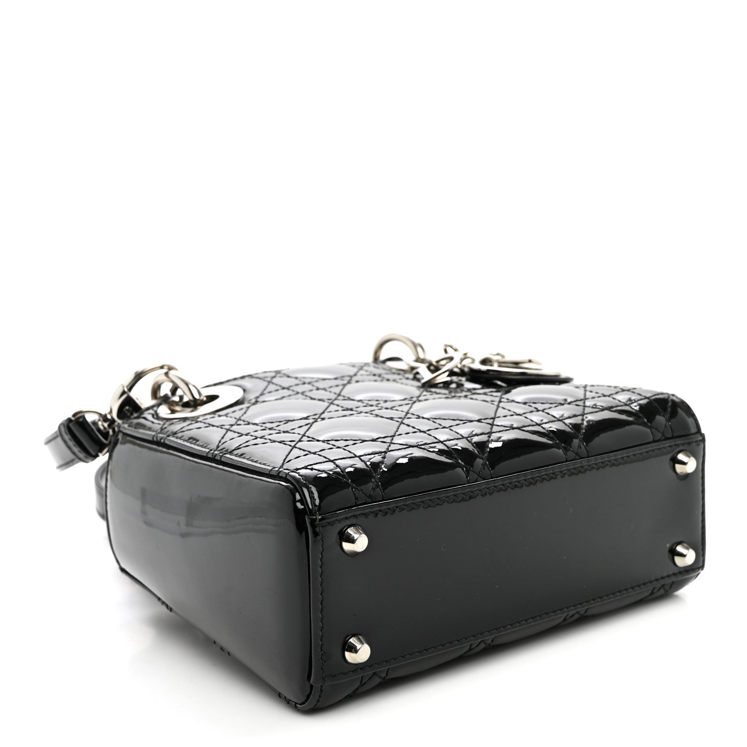 Patent Cannage Mini Lady Dior Black — view 3