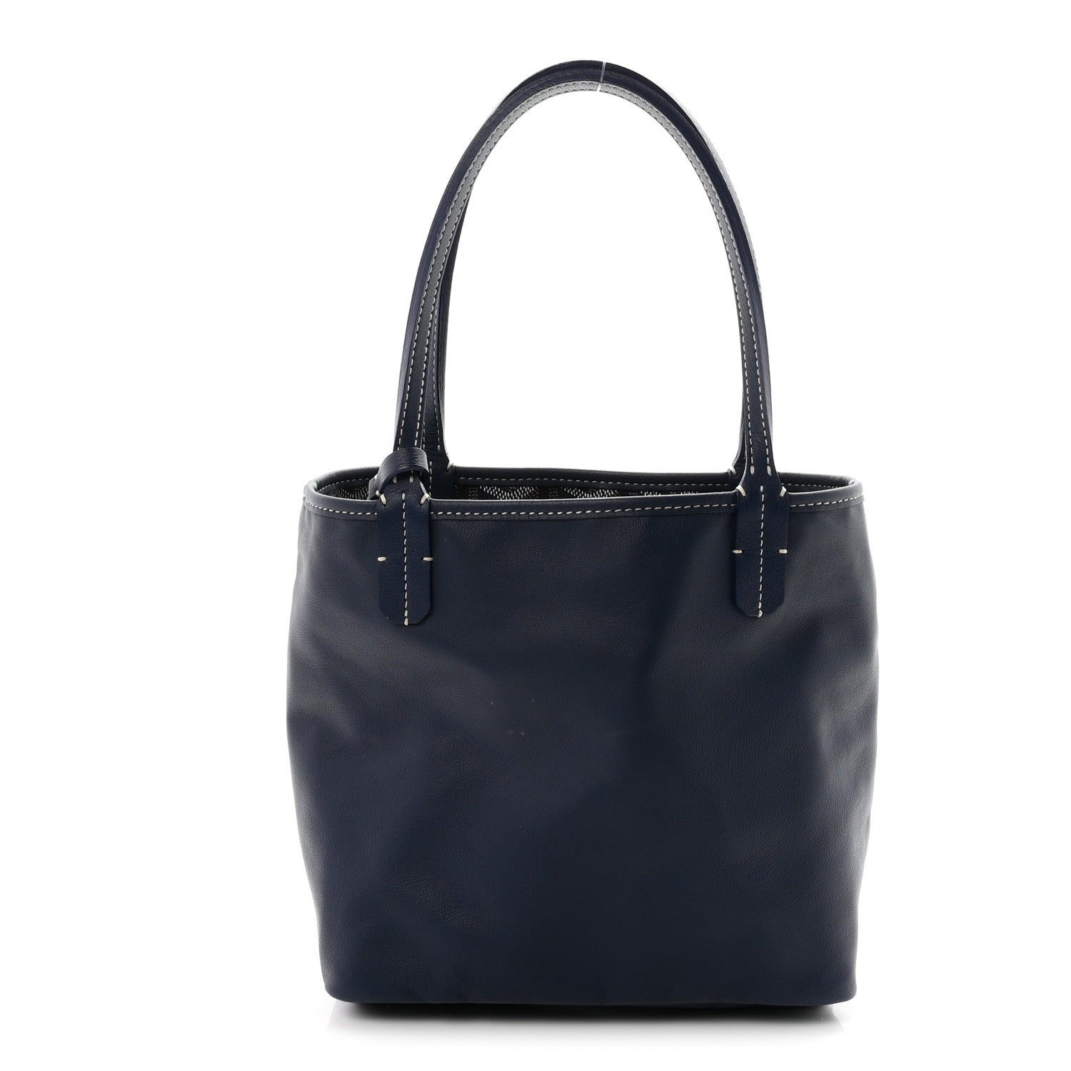 Goyardine Reversible Mini Anjou Navy — view 4
