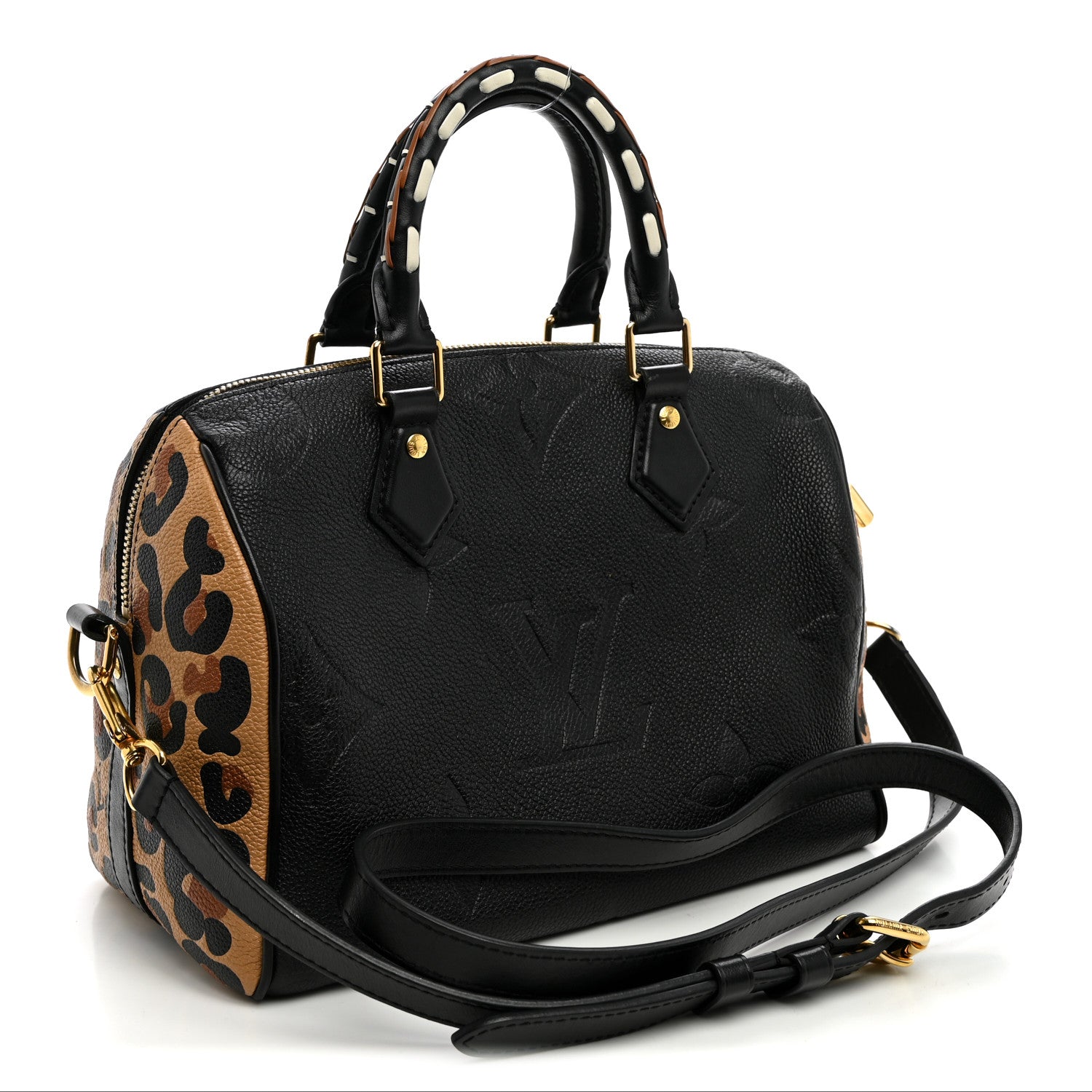 Empreinte Monogram Giant Wild At Heart Speedy Bandouliere 25 Black — view 3