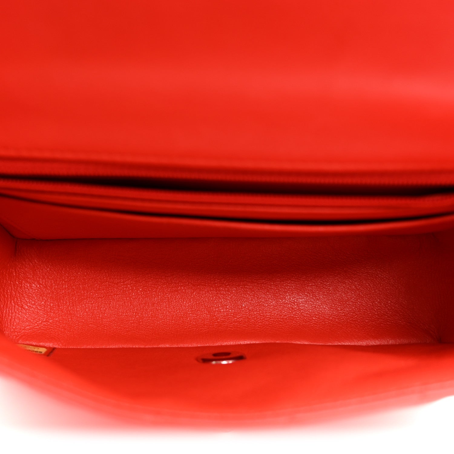Lambskin Quilted Mini Rectangular Flap Red — view 5