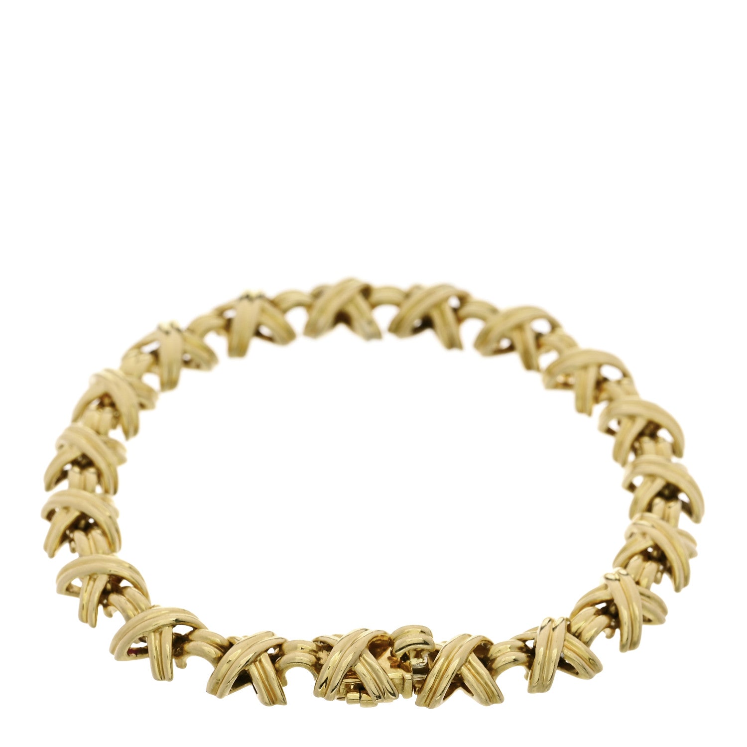 18K Yellow Gold Signature X Bracelet — view 2