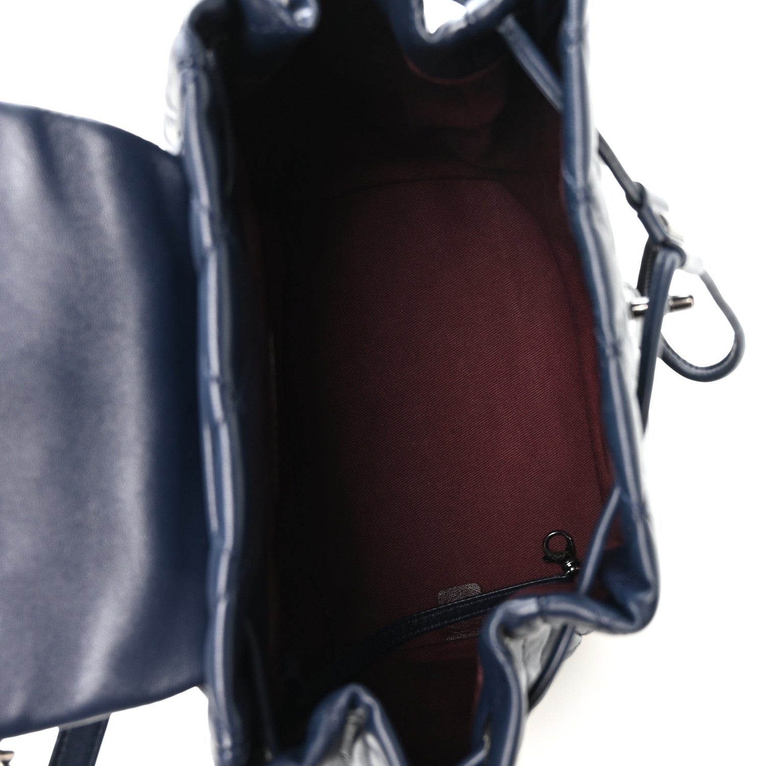 Lambskin Quilted Daily Supple Backpack Blue — view 5