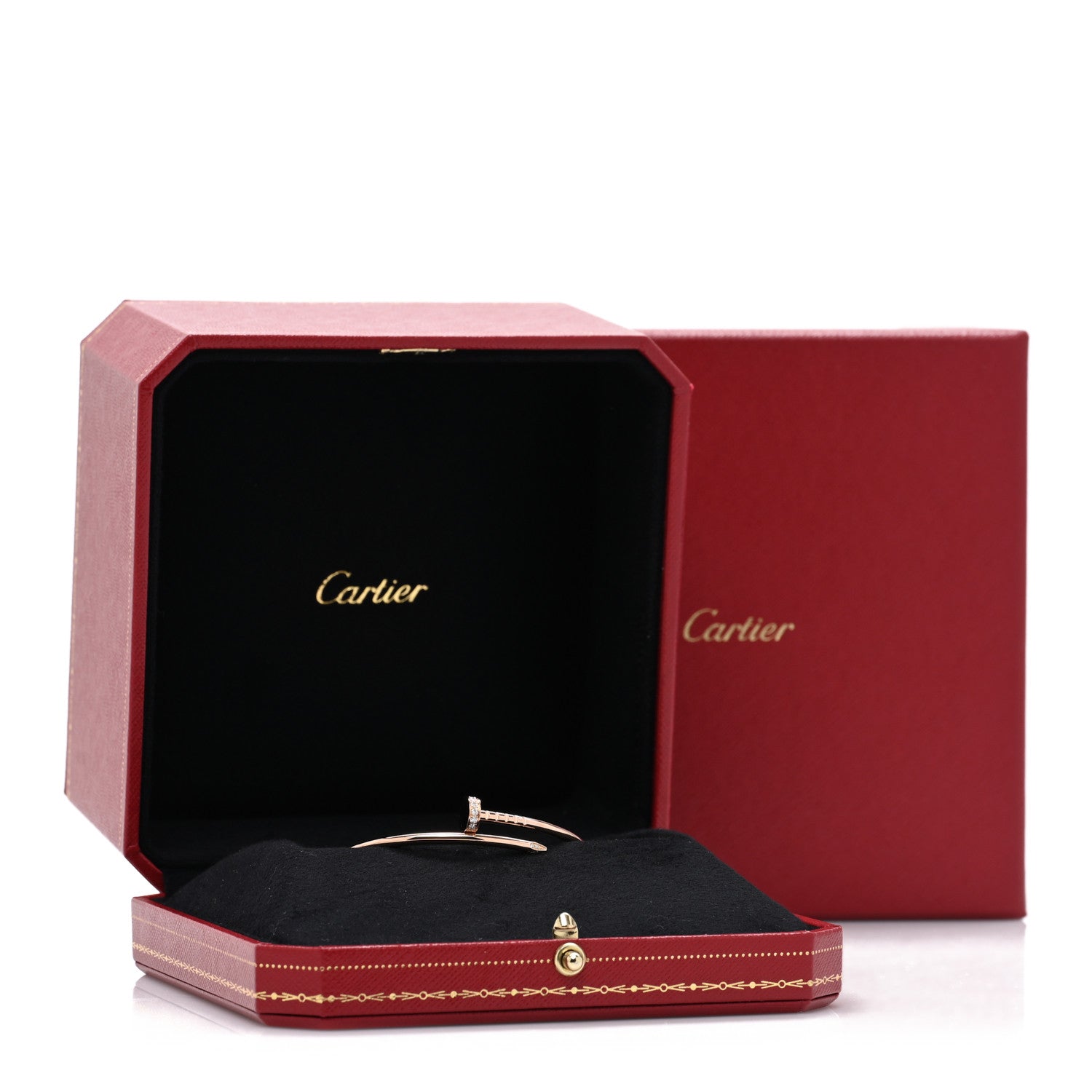 18K Pink Gold Diamond Small Juste Un Clou Bracelet 14 — view 5