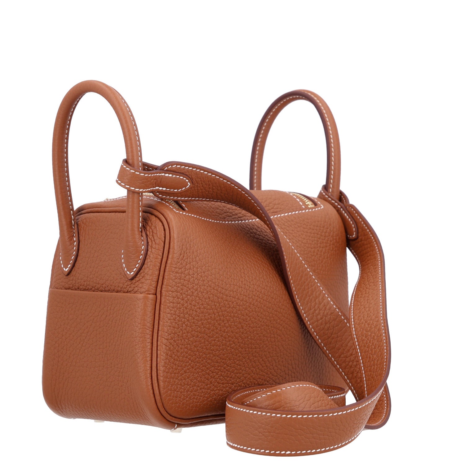 Taurillon Clemence Mini Lindy 20 Gold — view 2