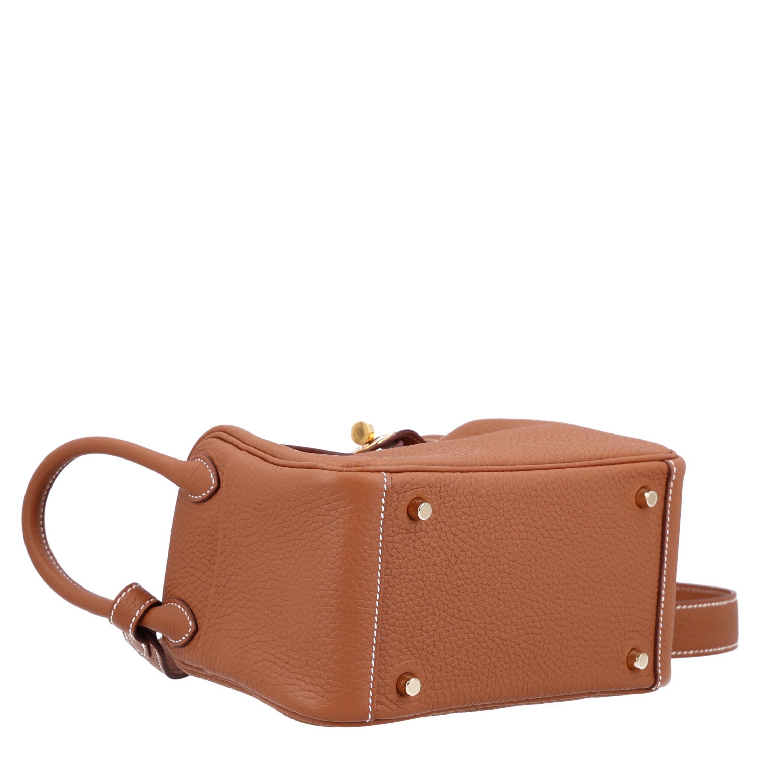 Taurillon Clemence Mini Lindy 20 Gold — view 3