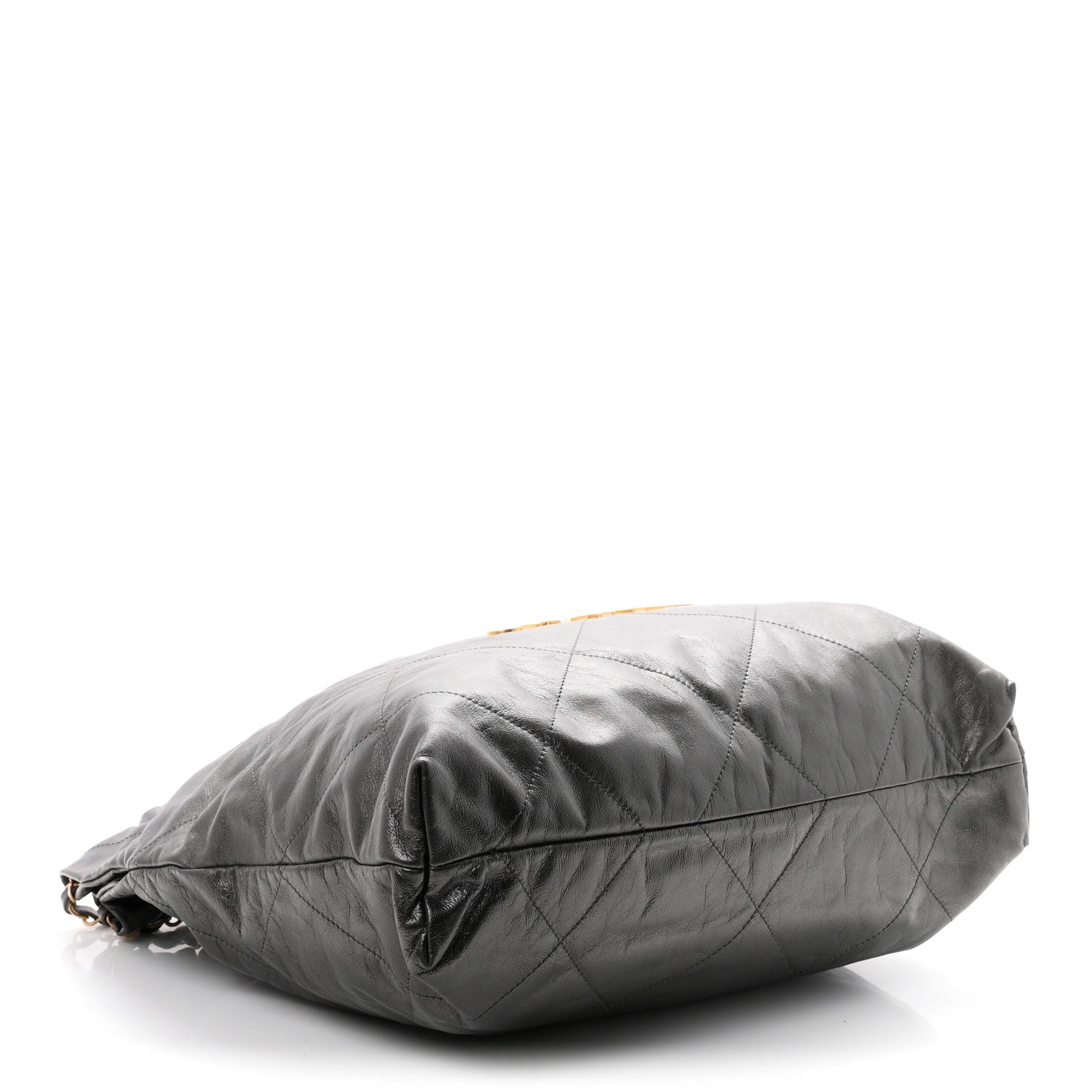 Metallic Calfskin Quilted Chanel 22 Ruthenium — view 5