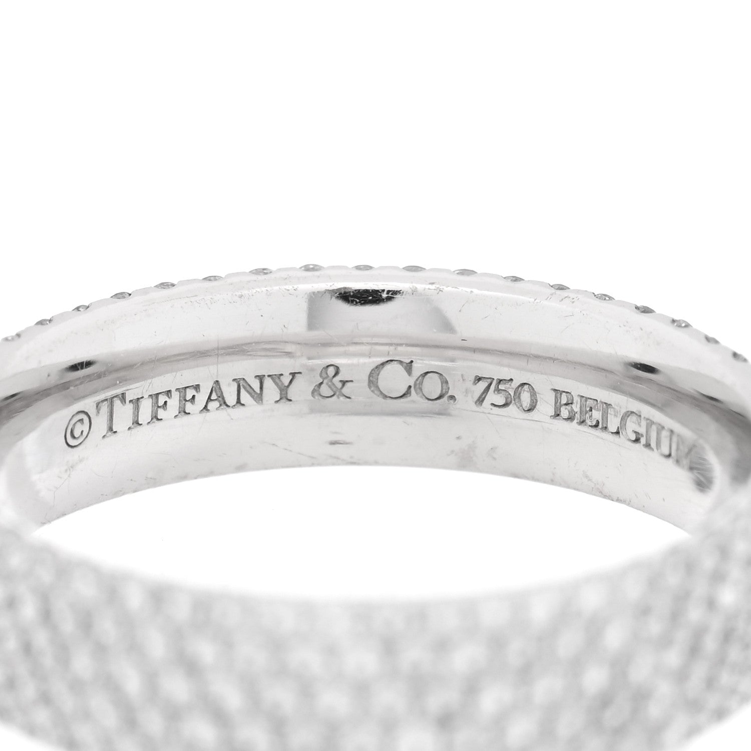 18K White Gold Diamond Metro Five-Row Ring 52 6 — view 4