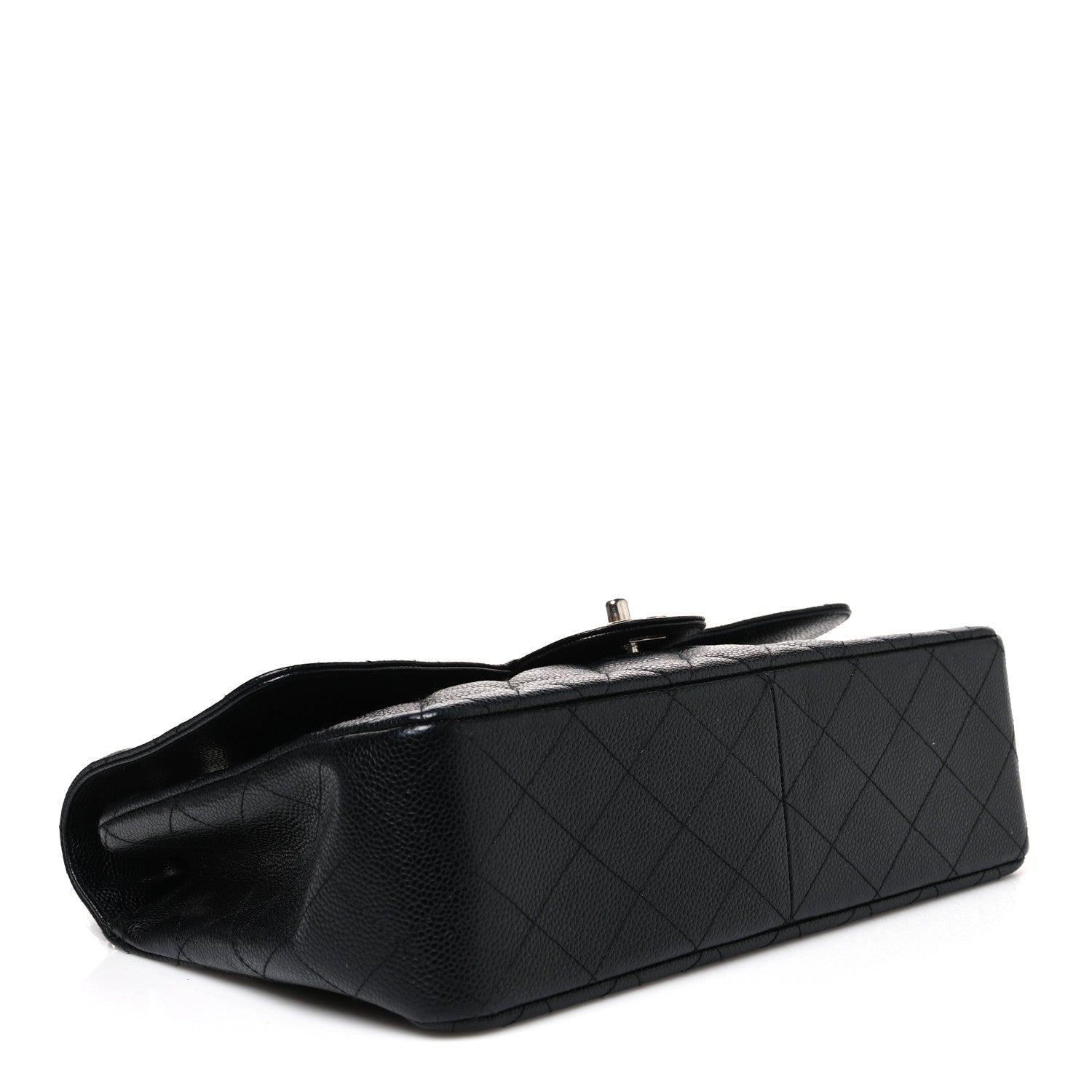 Caviar Quilted Jumbo Single Flap Black — view 4