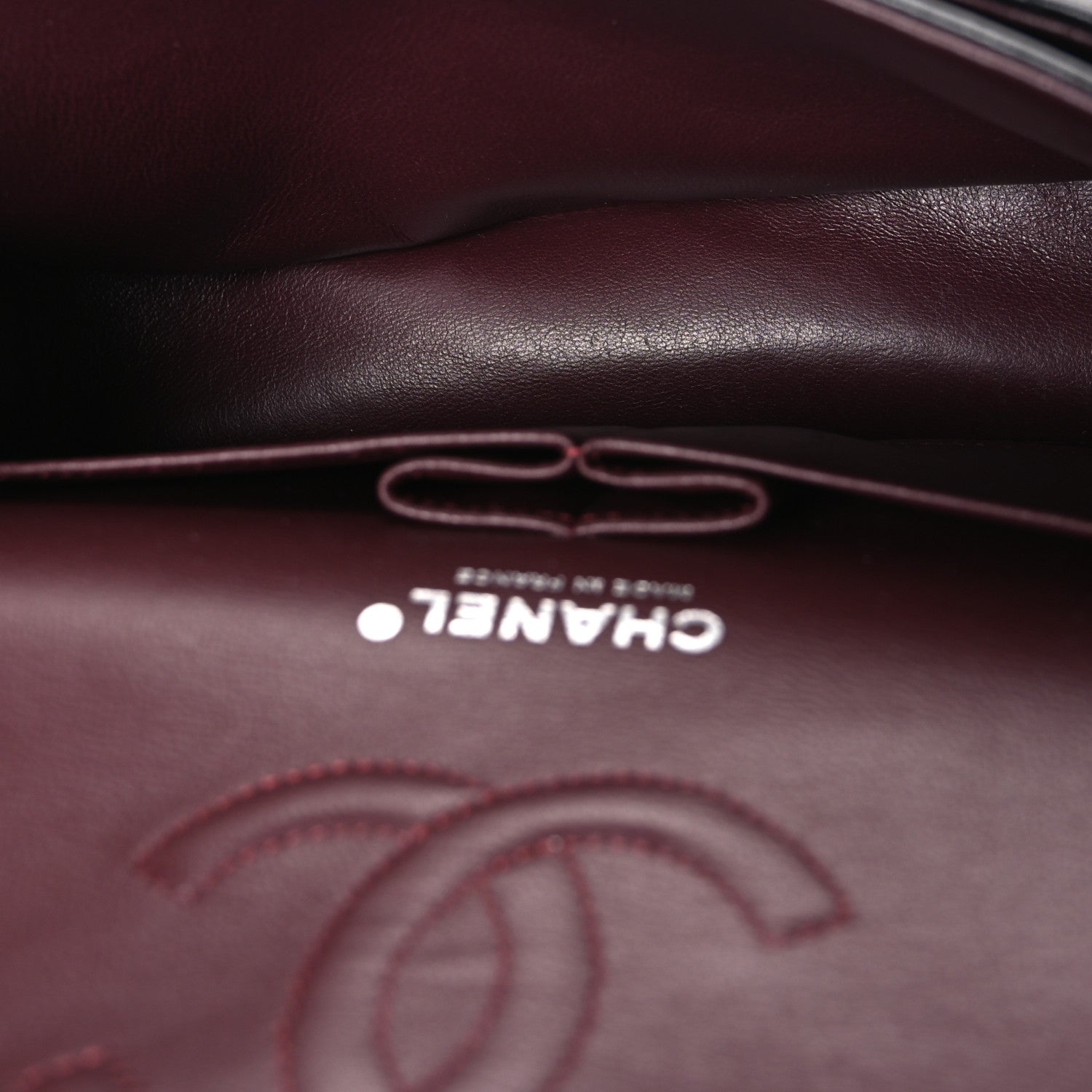Lambskin Quilted Medium Double Flap Black — view 5