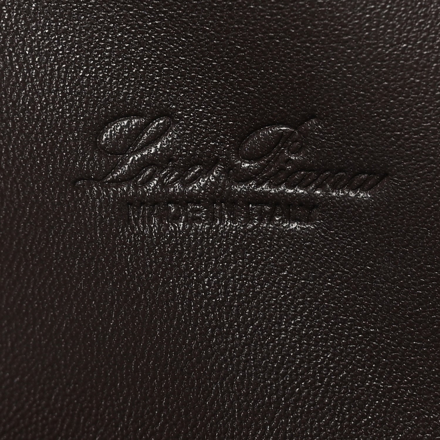 Grained Calfskin L19 Extra Pocket Pouch Chocolate Liquorice — view 5