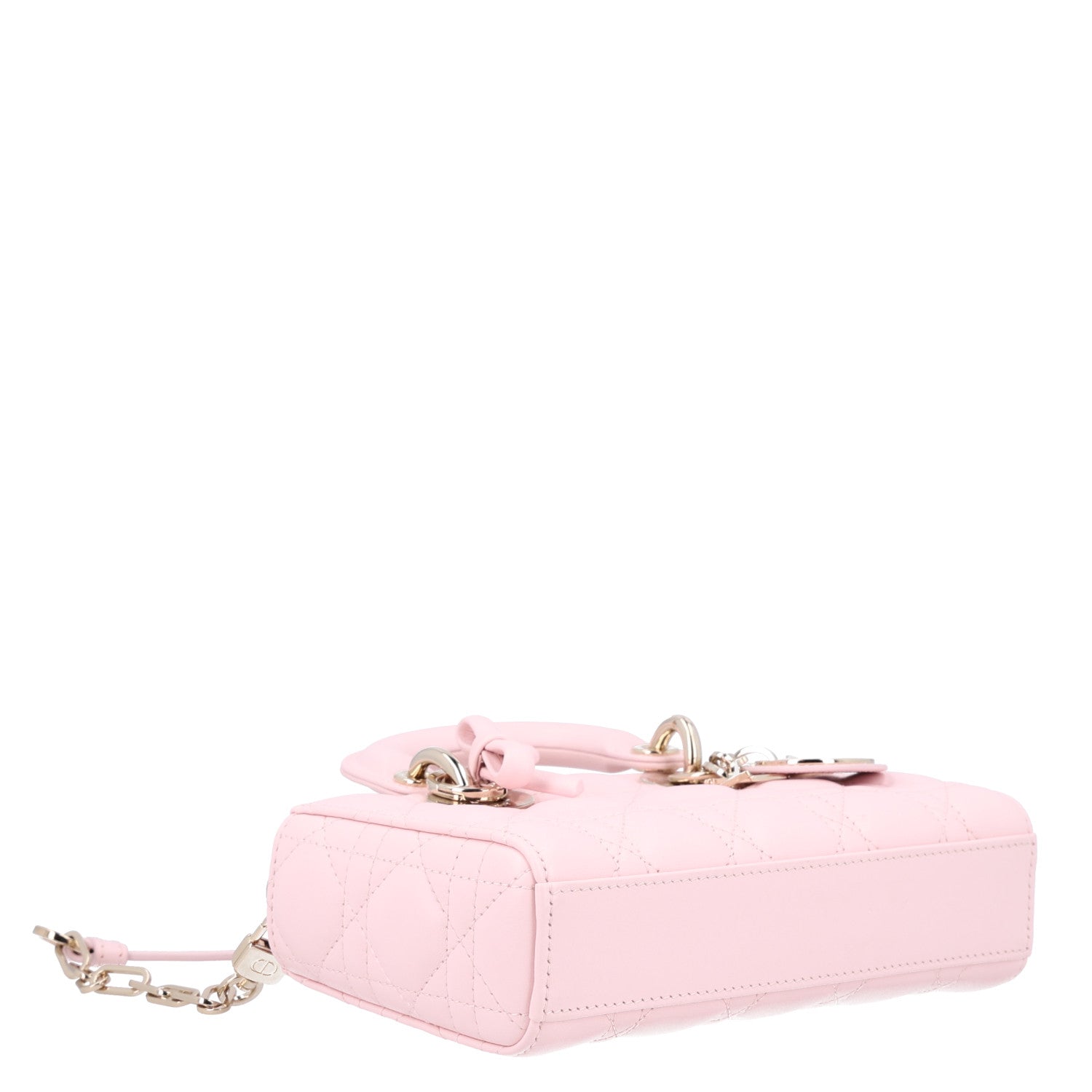 Lambskin Cannage Mini Lady D-Joy Soupir Pink — view 3