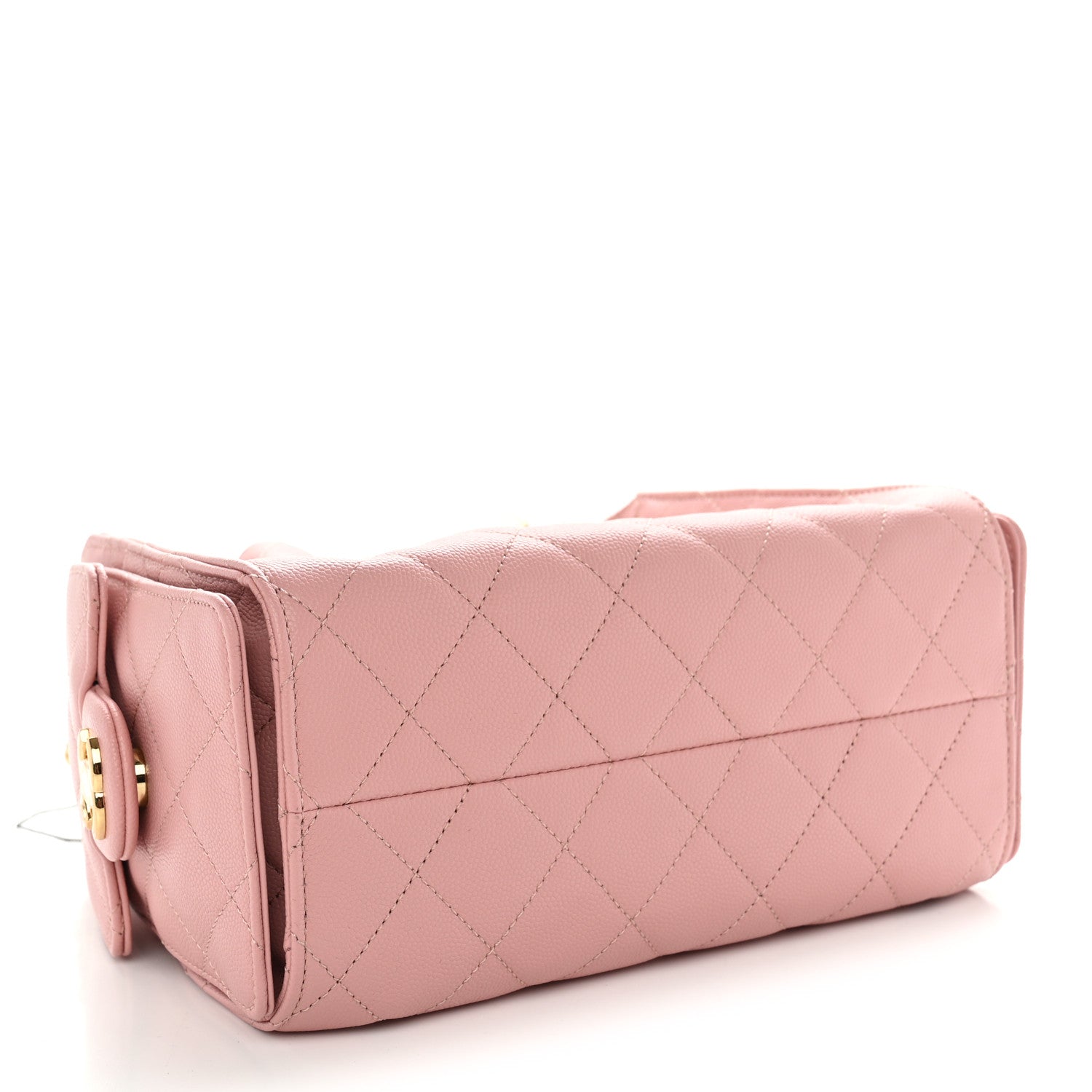 Caviar Quilted Mini Chanel 25 Handbag Light Pink — view 4