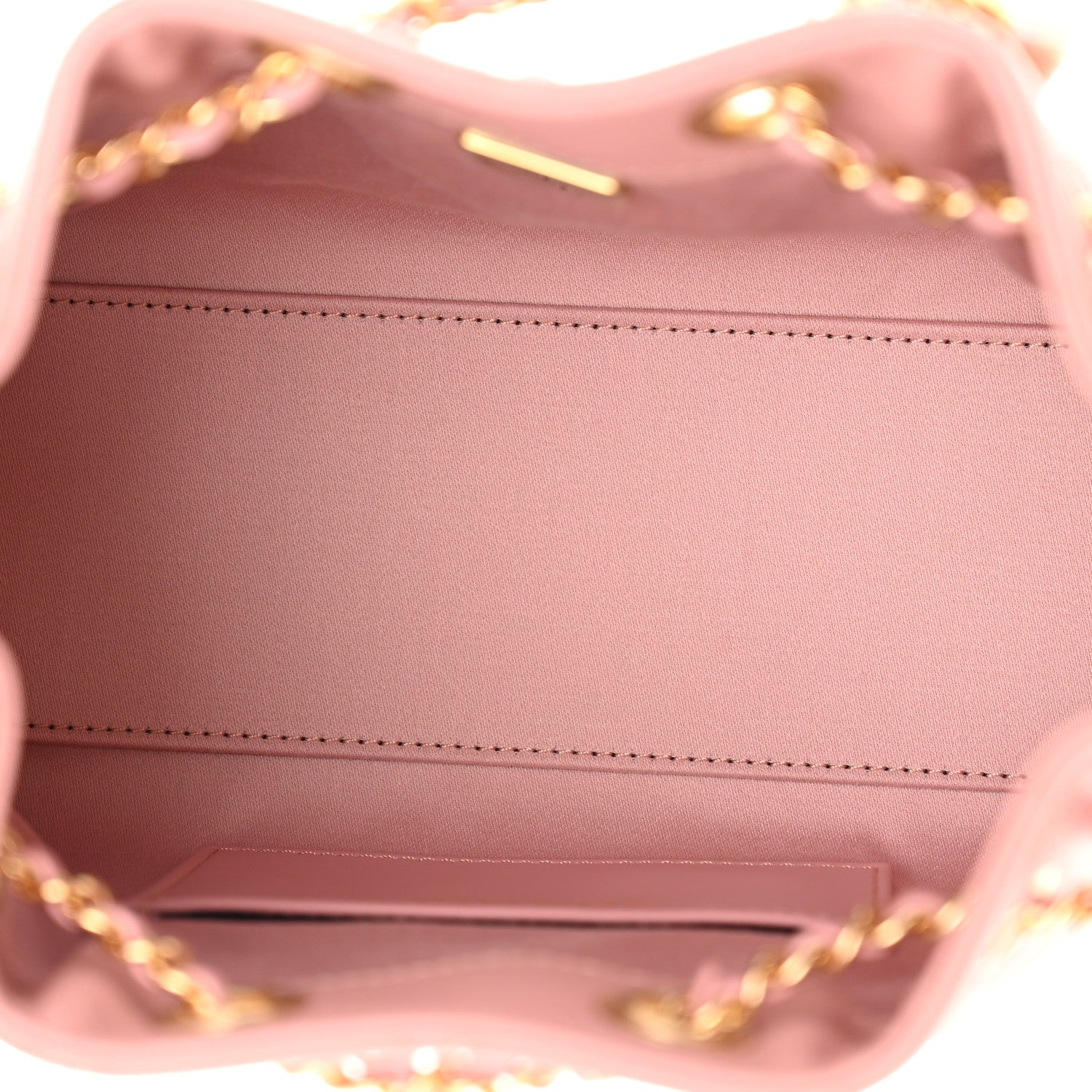 Caviar Quilted Mini Chanel 25 Handbag Light Pink — view 5