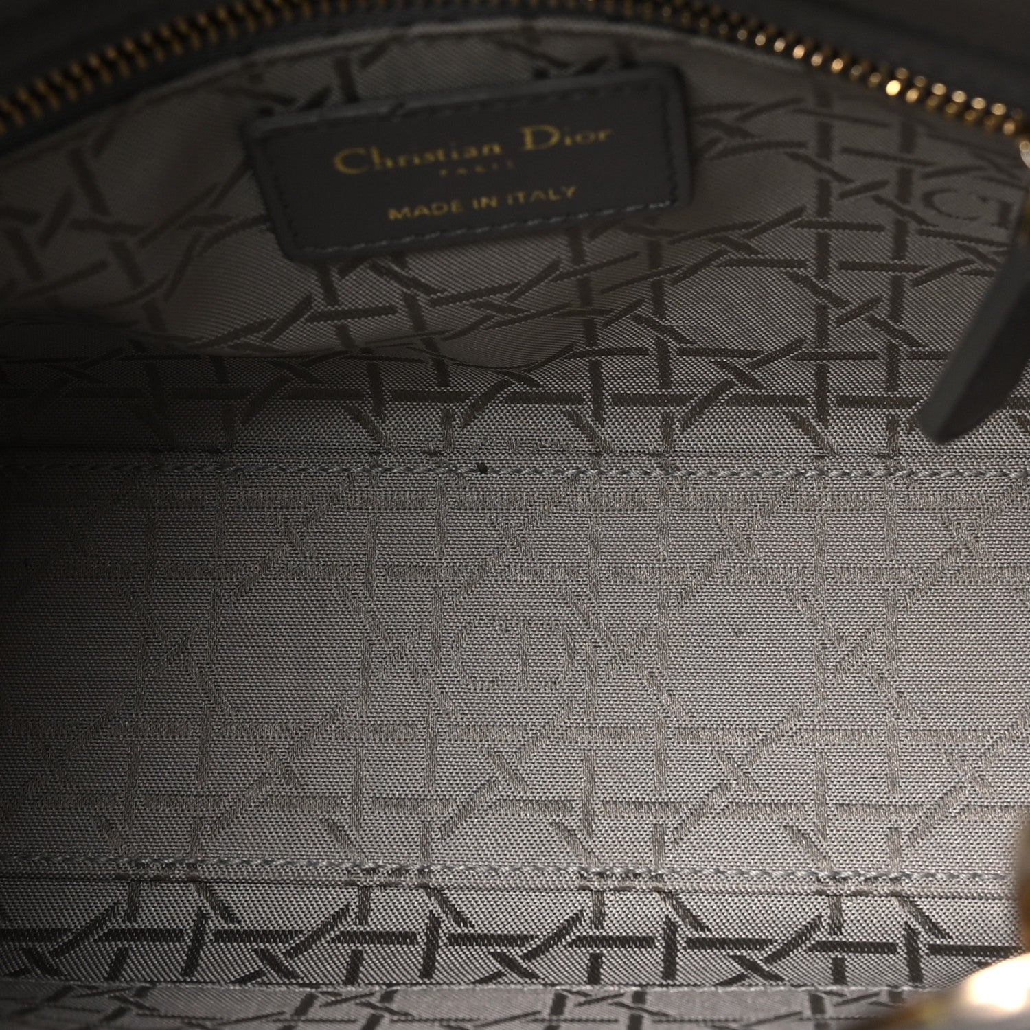 Lambskin Cannage Small My ABCDior Lady Dior Grey — view 5