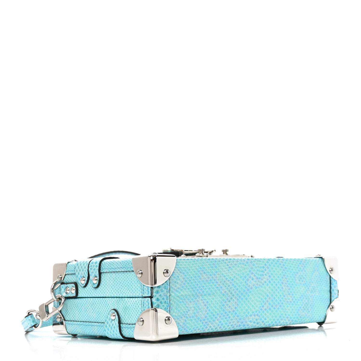 Iridescent Karung Petite Malle Blue Petrol — view 4