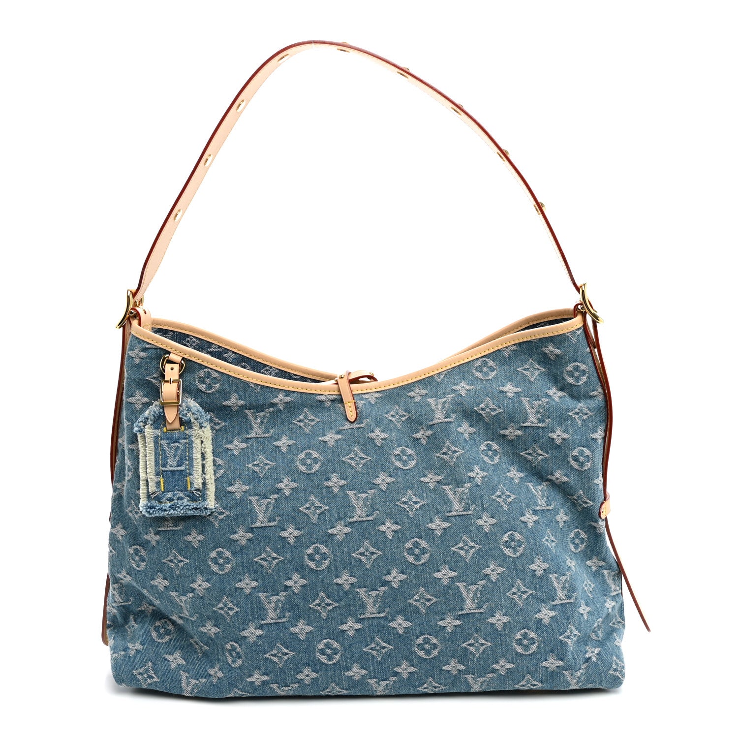Monogram Denim CarryAll MM Blue