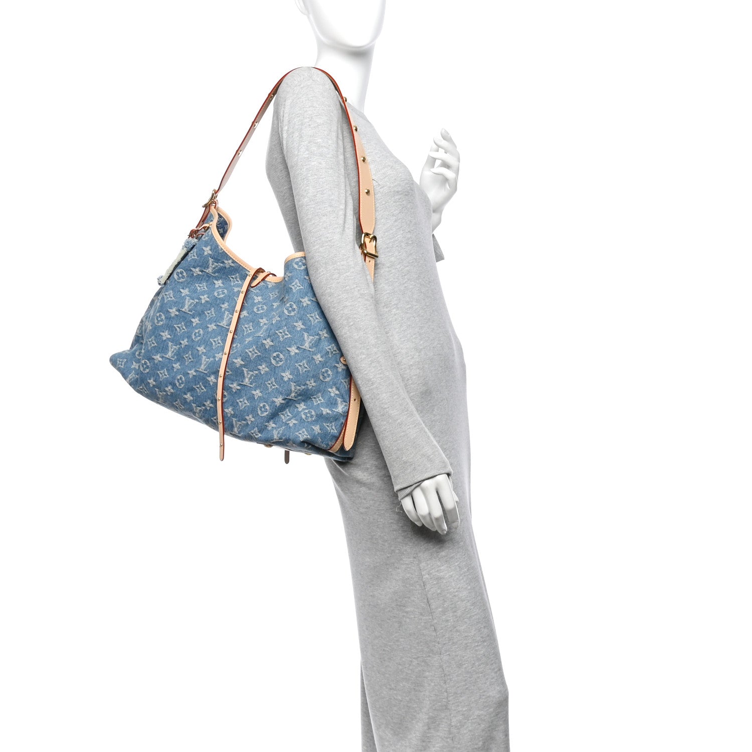 Monogram Denim CarryAll MM Blue — view 2
