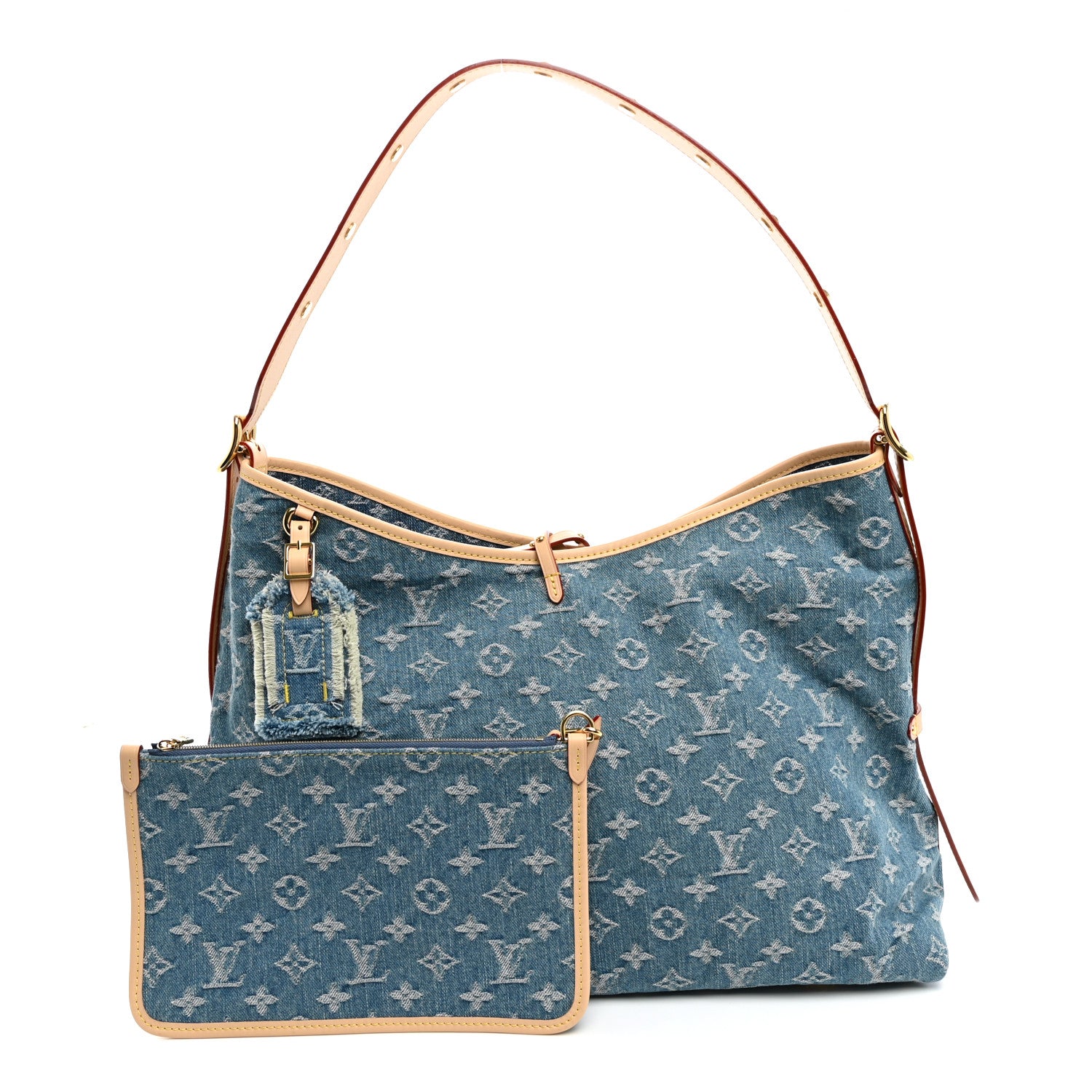 Monogram Denim CarryAll MM Blue — view 3