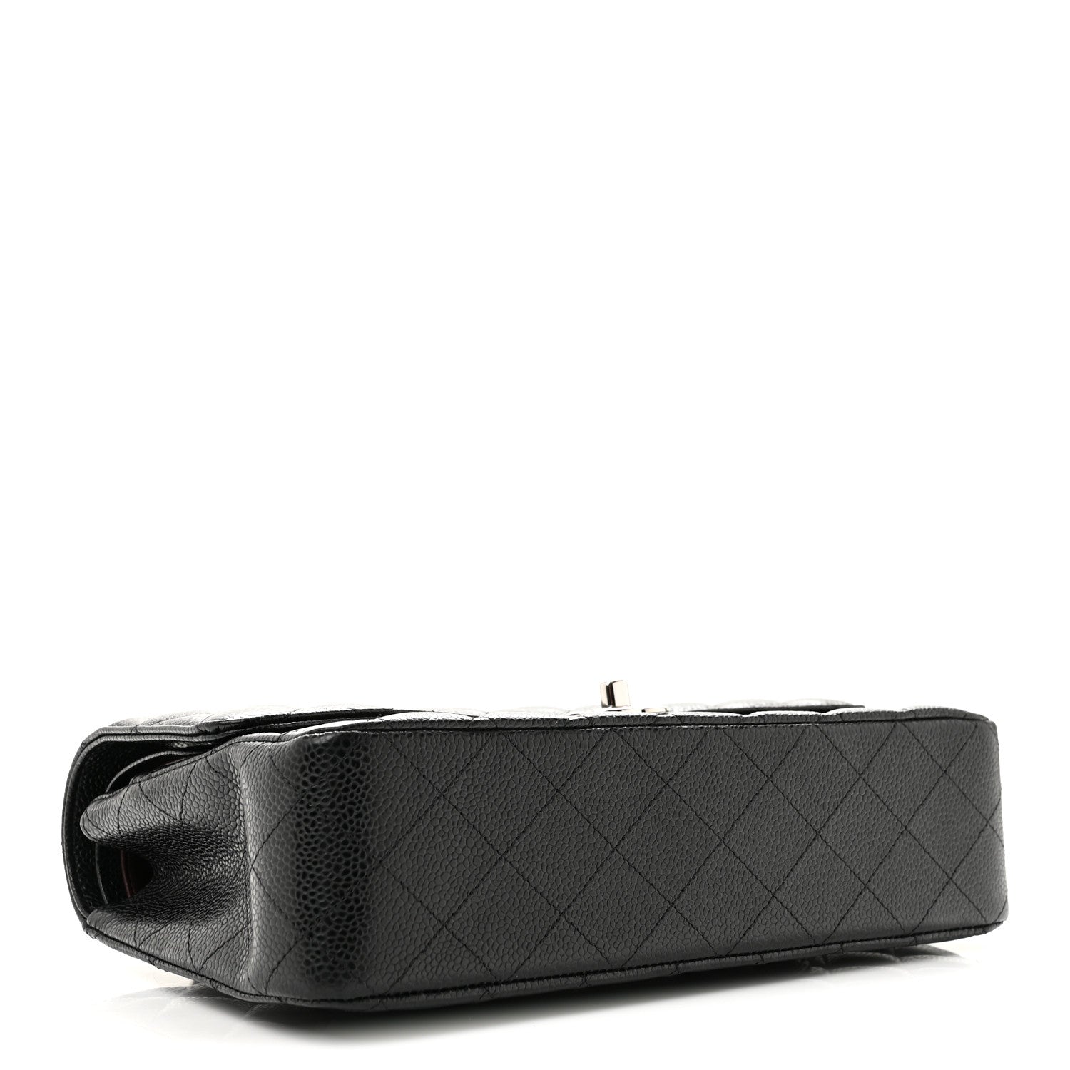Caviar Quilted Medium Double Flap Black — view 4
