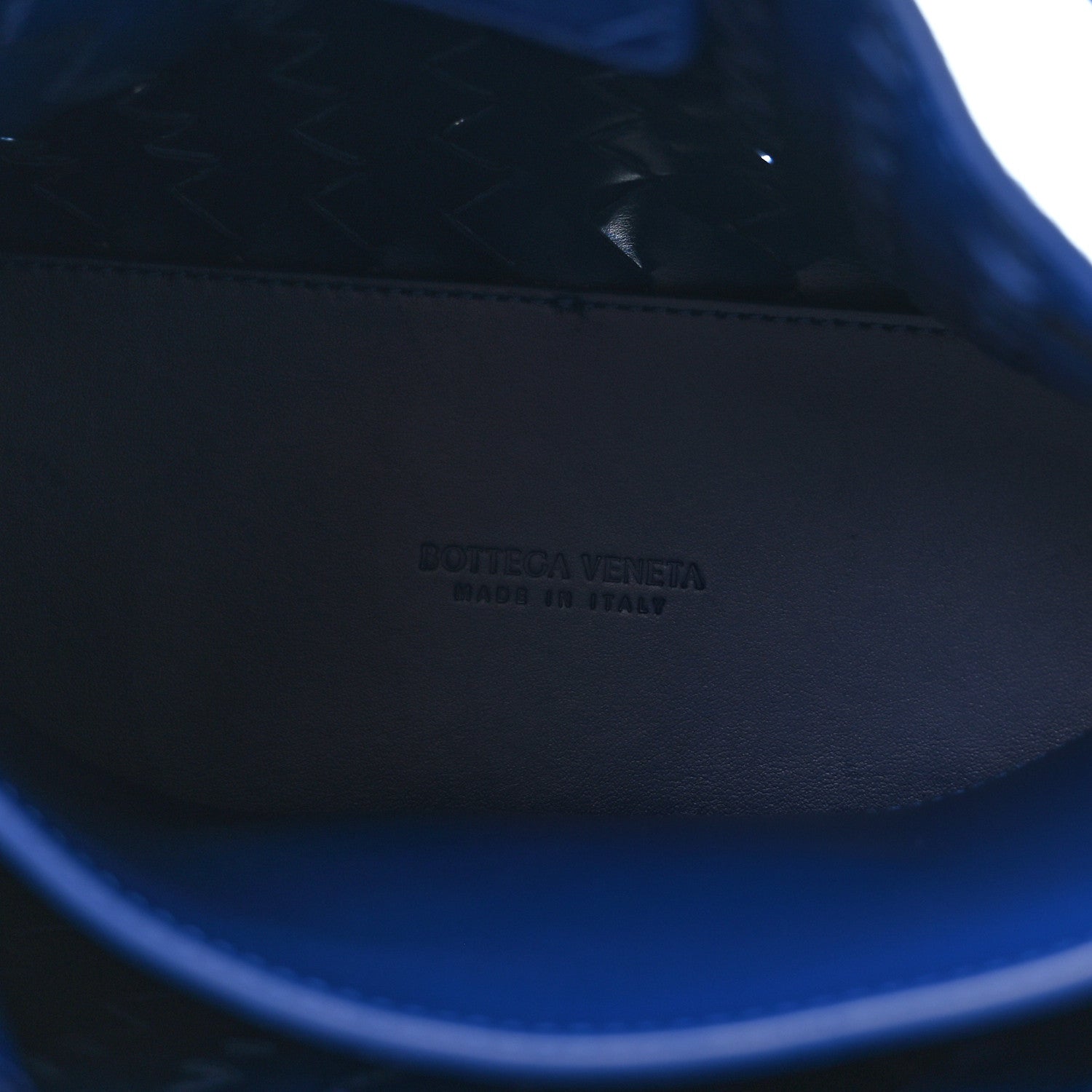 Suede Intrecciato Small Andiamo Shoulder Bag Royal Blue — view 5