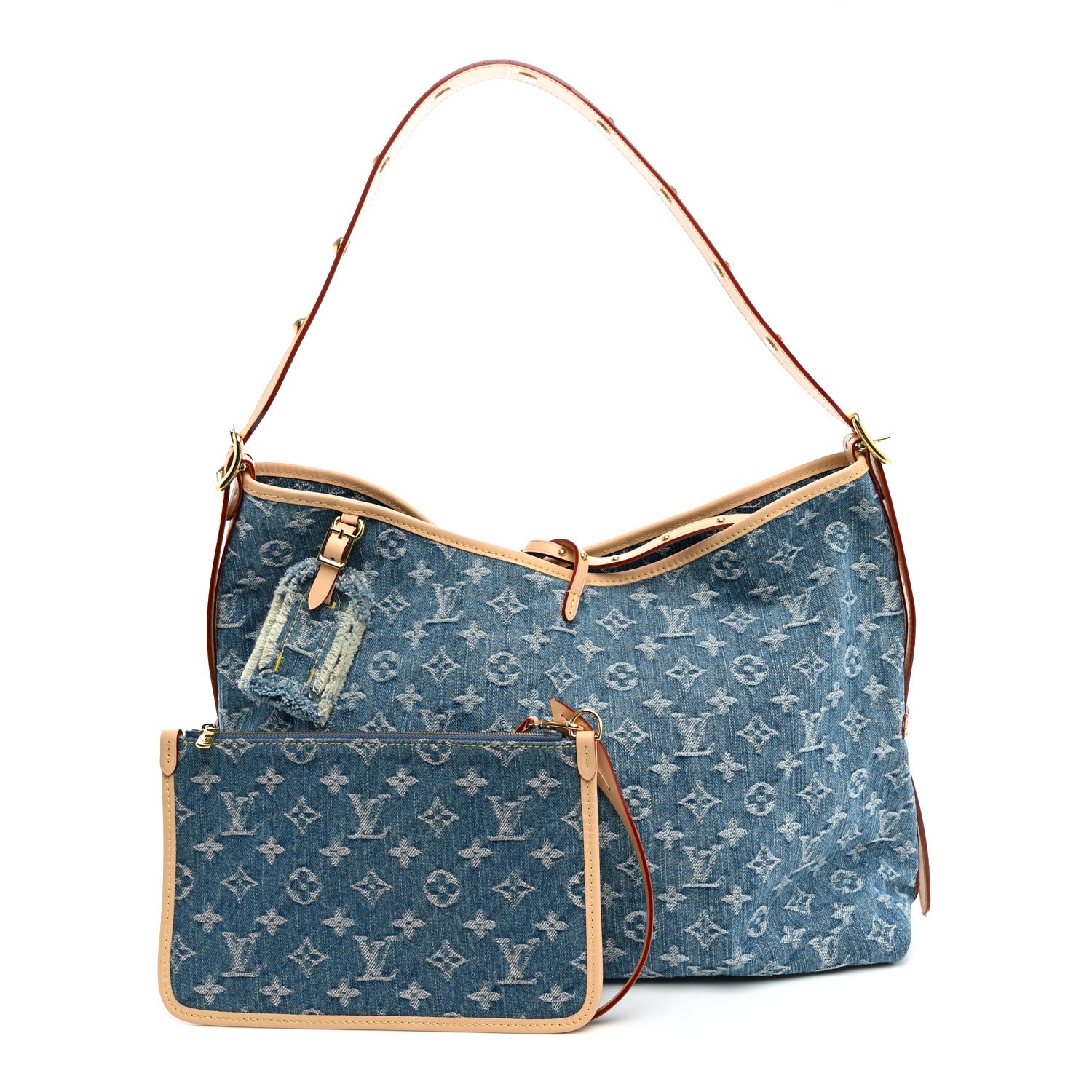 Monogram Denim CarryAll MM Blue — view 3
