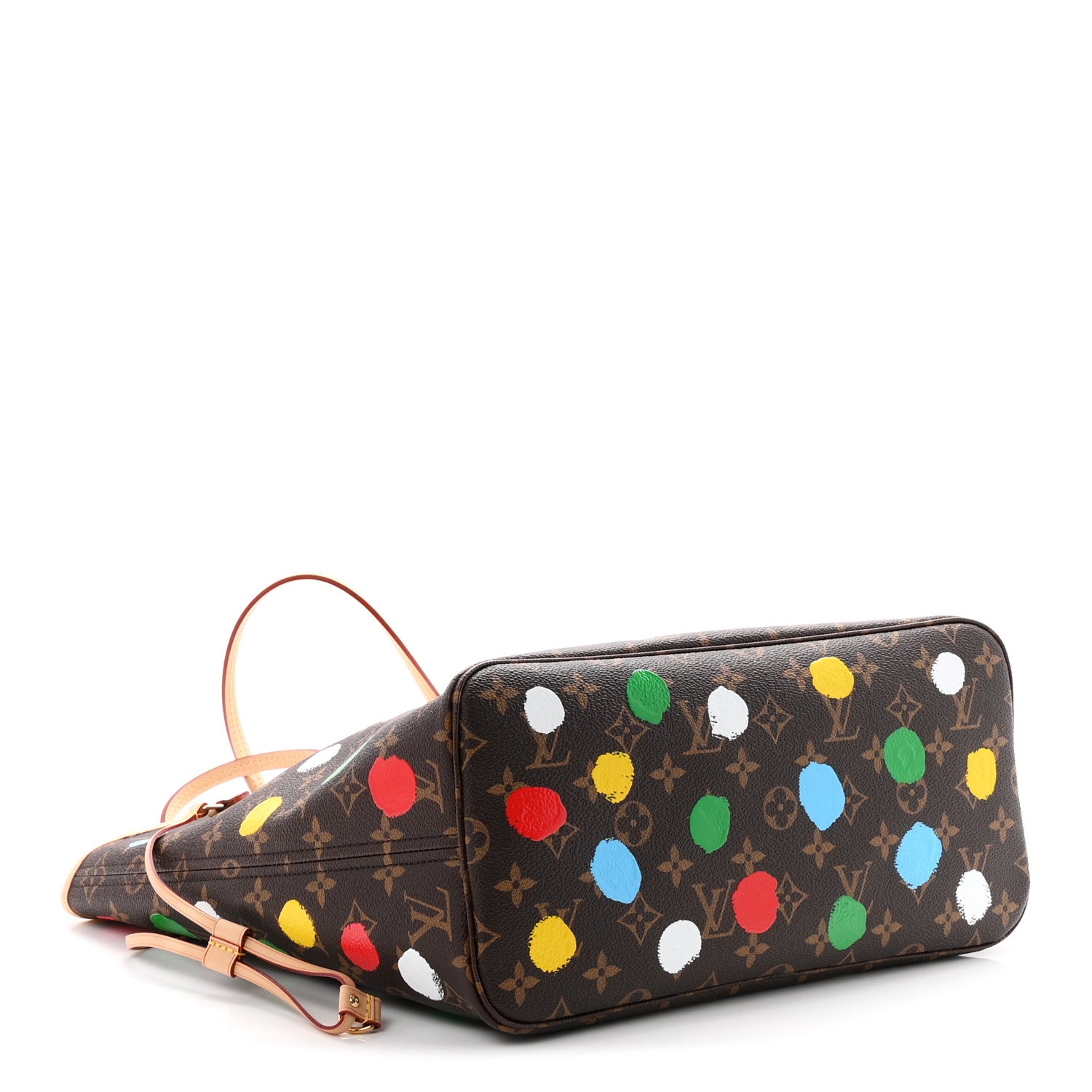 LV X YK Monogram Dots Neverfull MM — view 5
