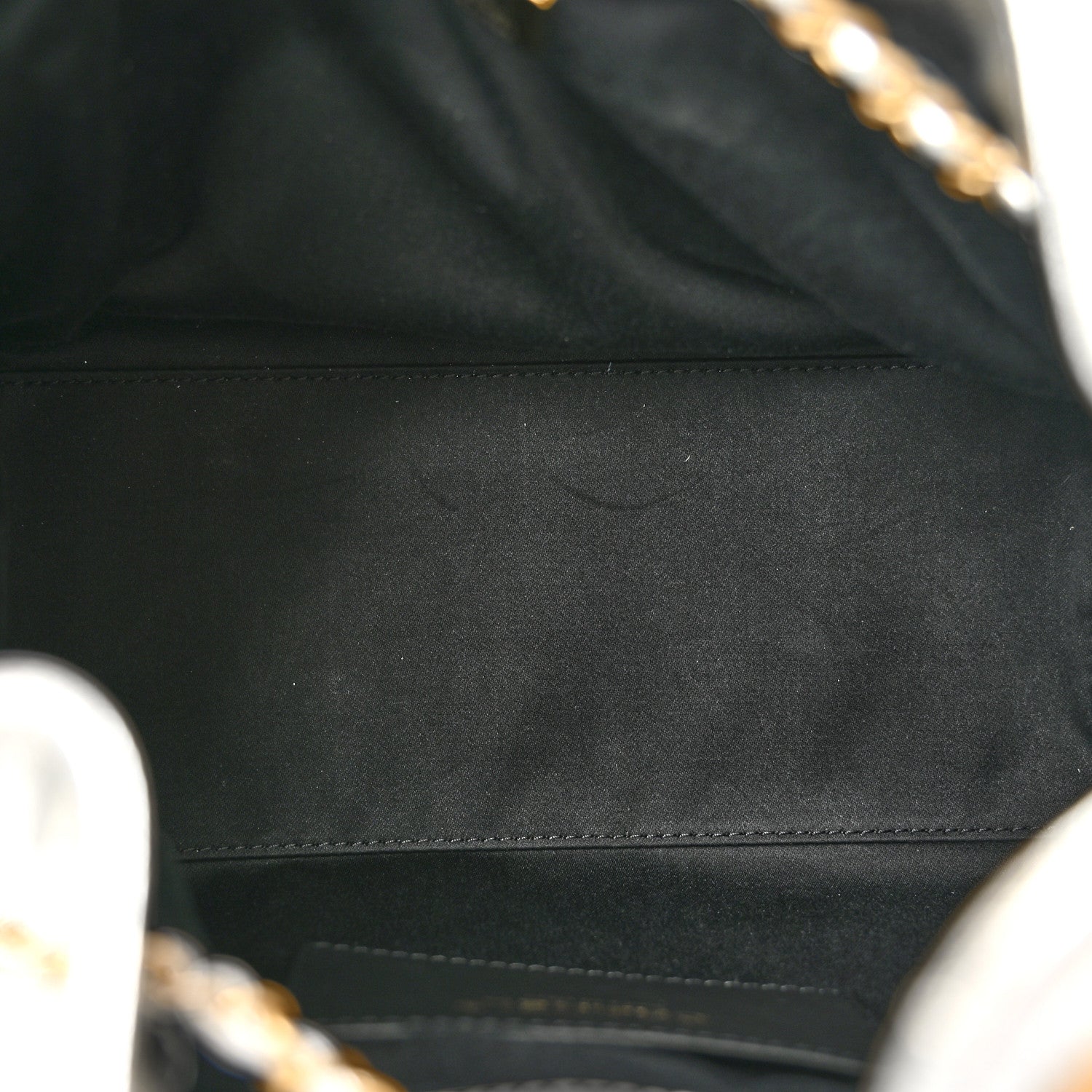 Metallic Caviar Quilted Small Chanel 25 Handbag Silver — view 5