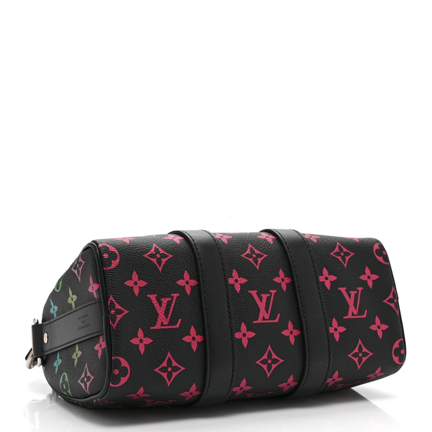 Monogram Iridescent Keepall Bandouliere 25 Black — view 4