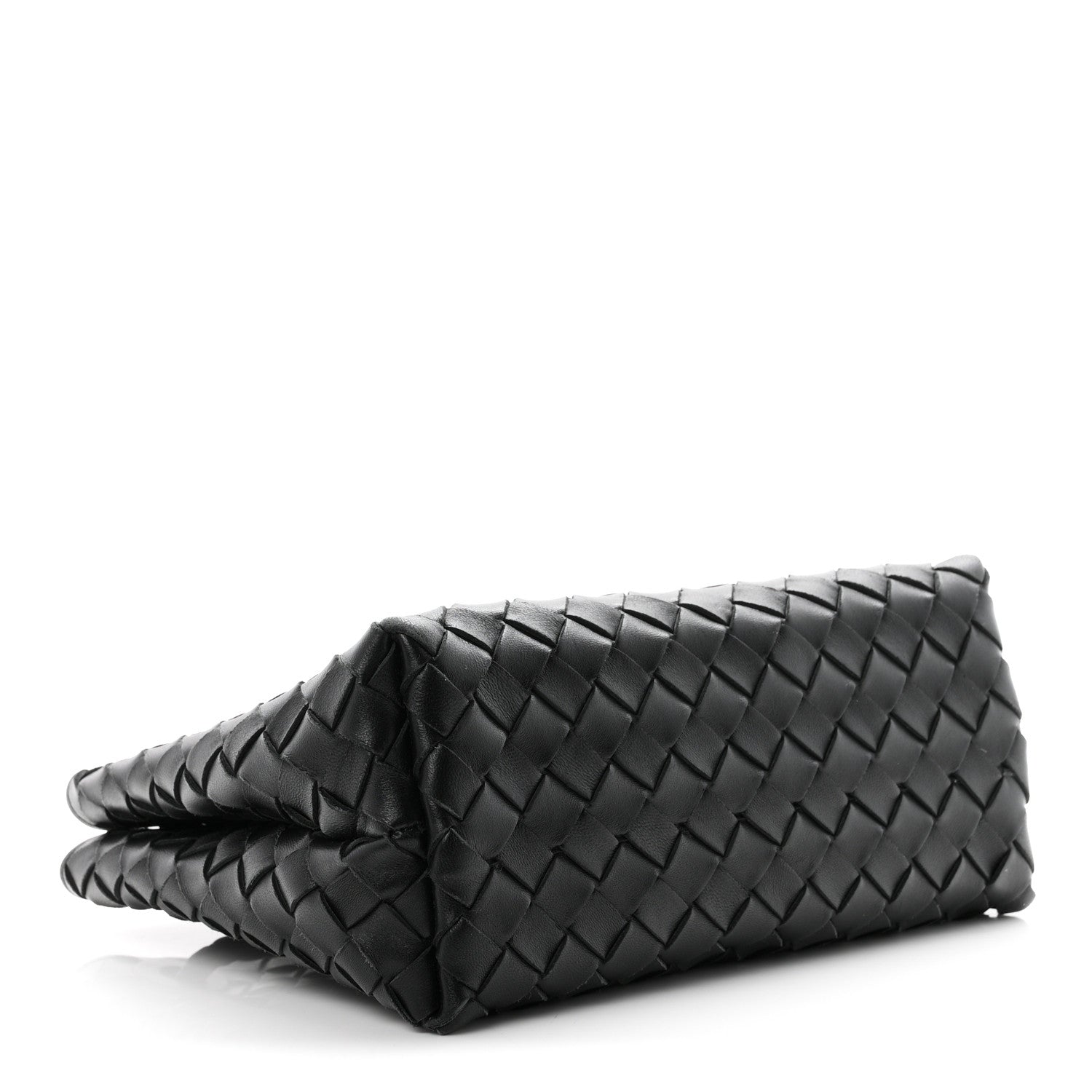 Nappa Intrecciato Small Andiamo Shoulder Bag Black — view 4
